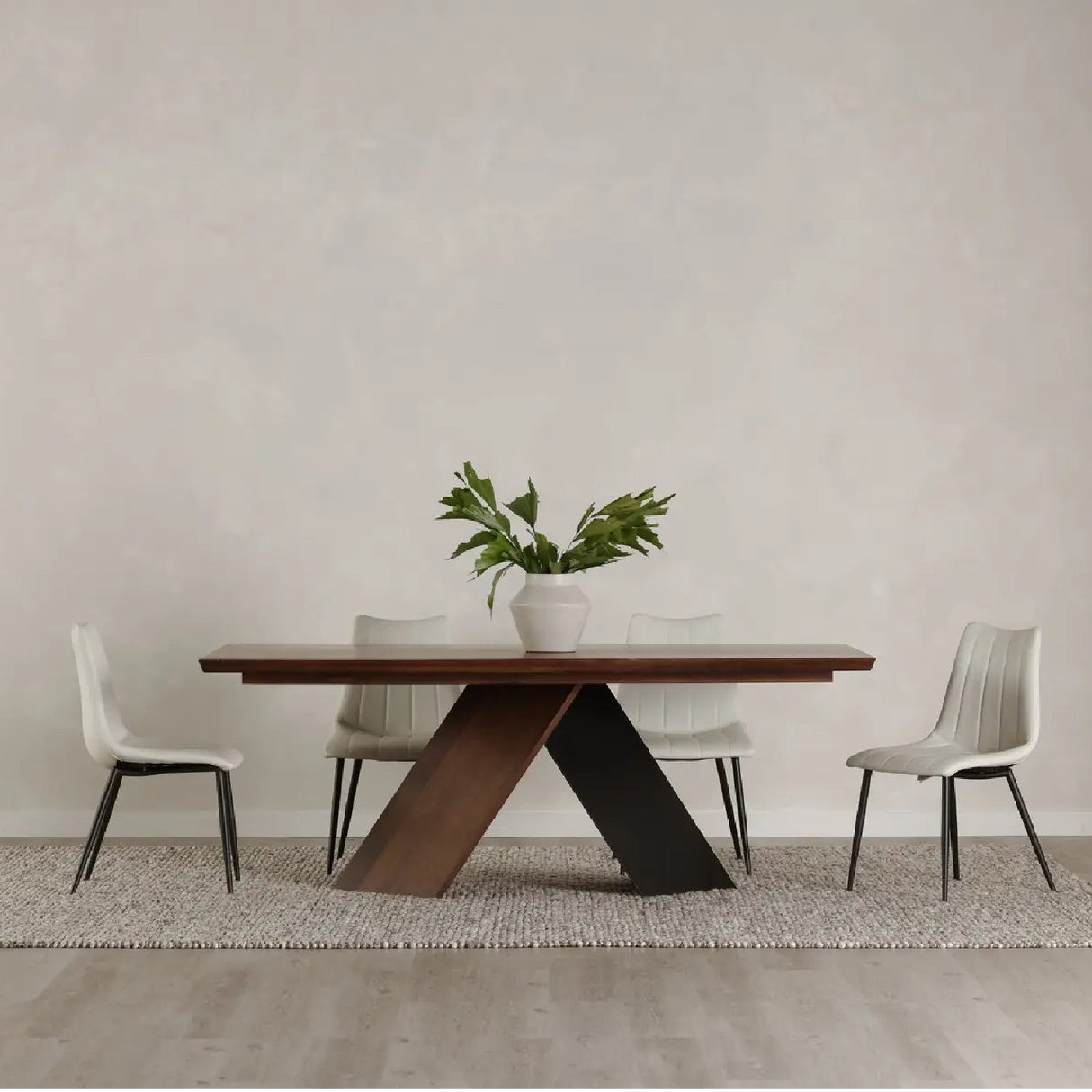 Modern European furniture - Solid Walnut Dining Table - www.oroa.com