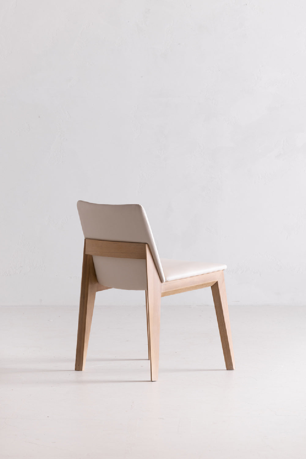 Modern European furniture - Oak Framed Padded Dining Chairs (2) - www.oroa.com | Oroa.com