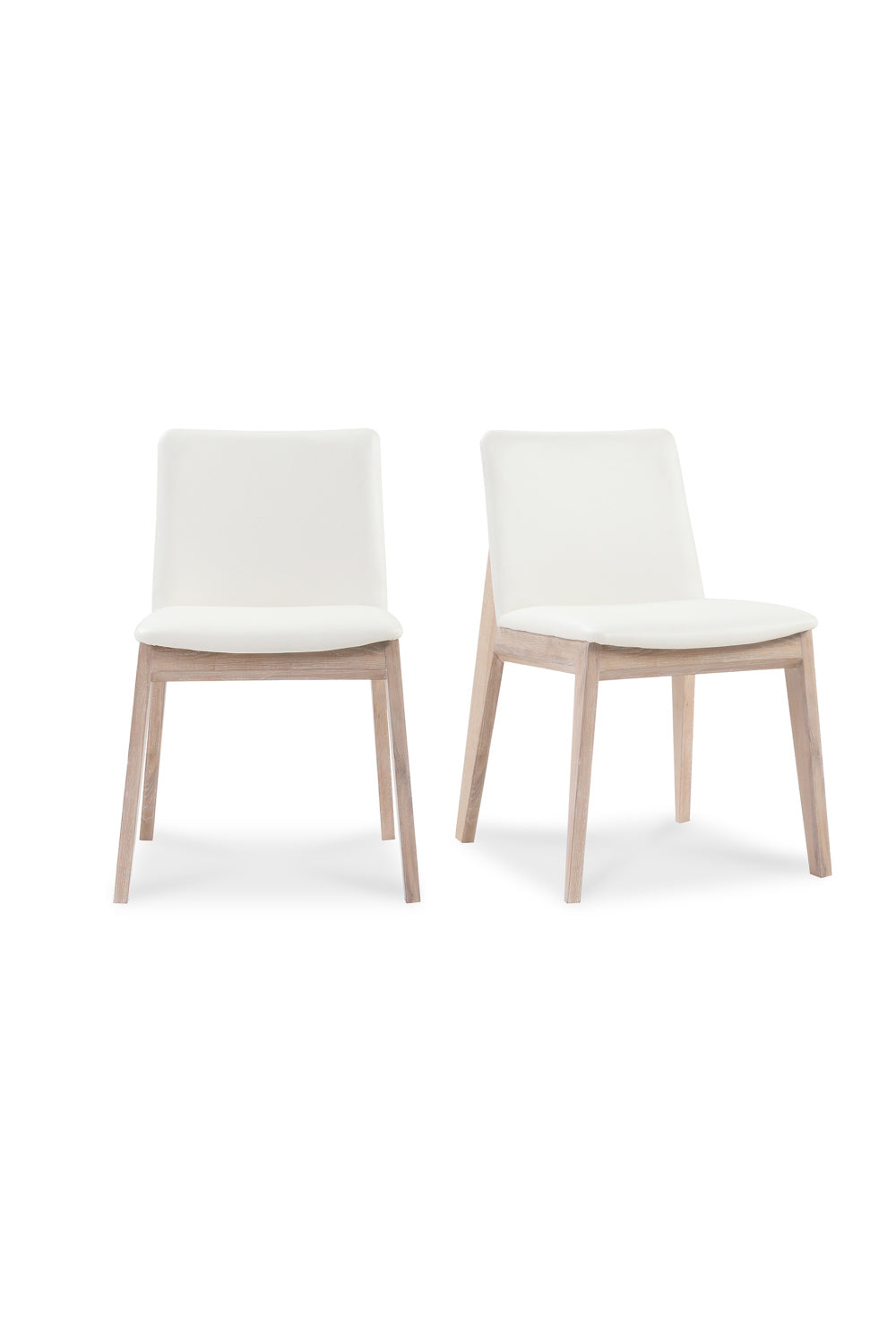 Modern European furniture - Oak Framed Padded Dining Chairs (2) - www.oroa.com | Oroa.com