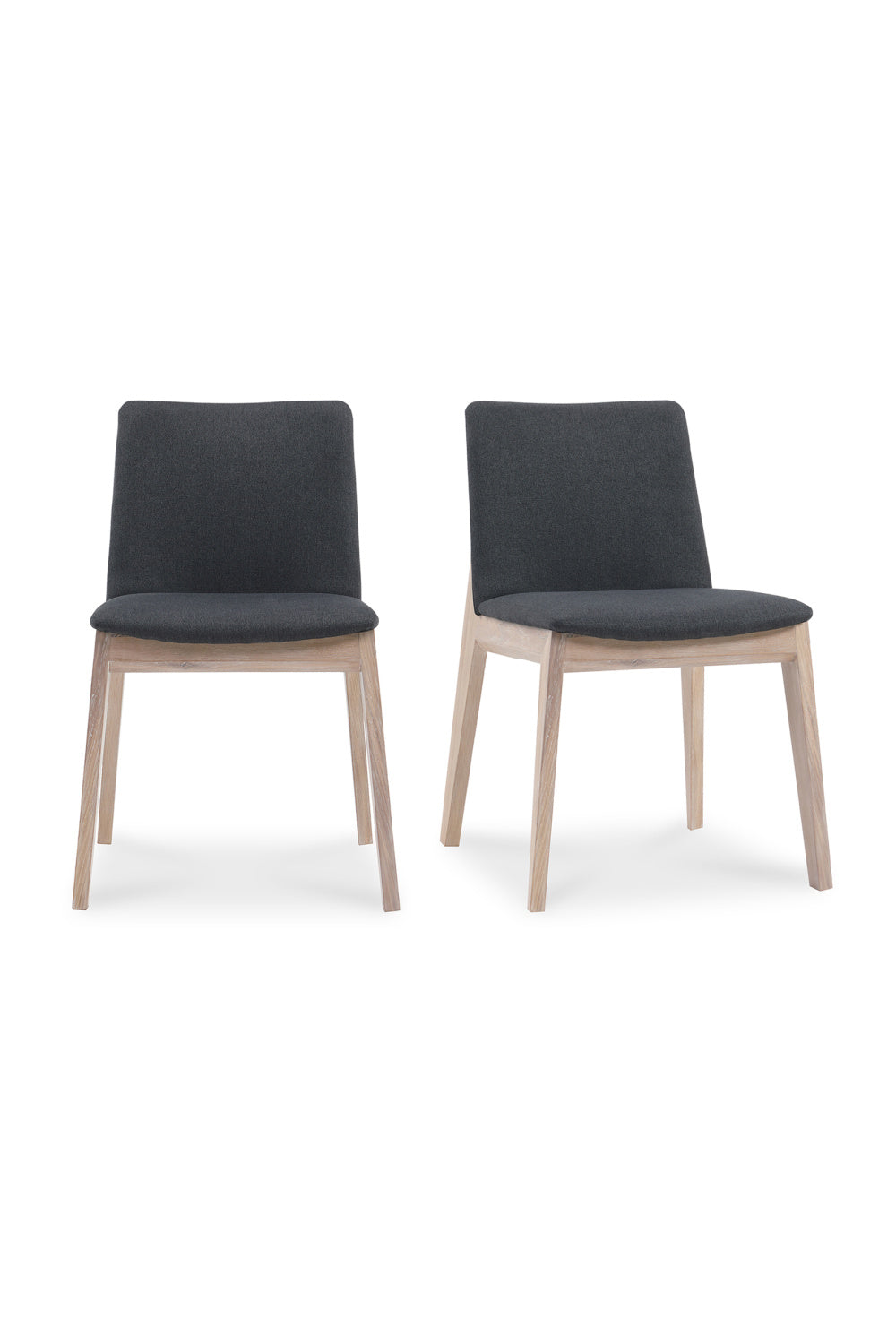 Modern European furniture - Oak Framed Padded Dining Chairs (2) - www.oroa.com | Oroa.com