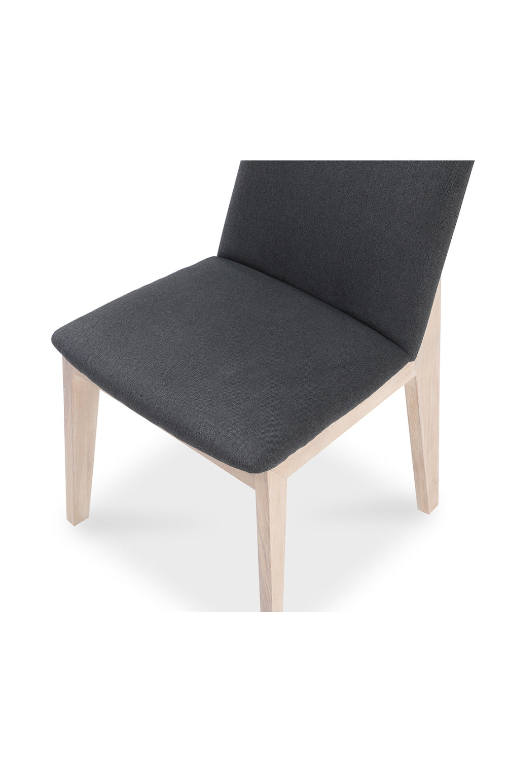 Modern European furniture - Oak Framed Padded Dining Chairs (2) - www.oroa.com | Oroa.com