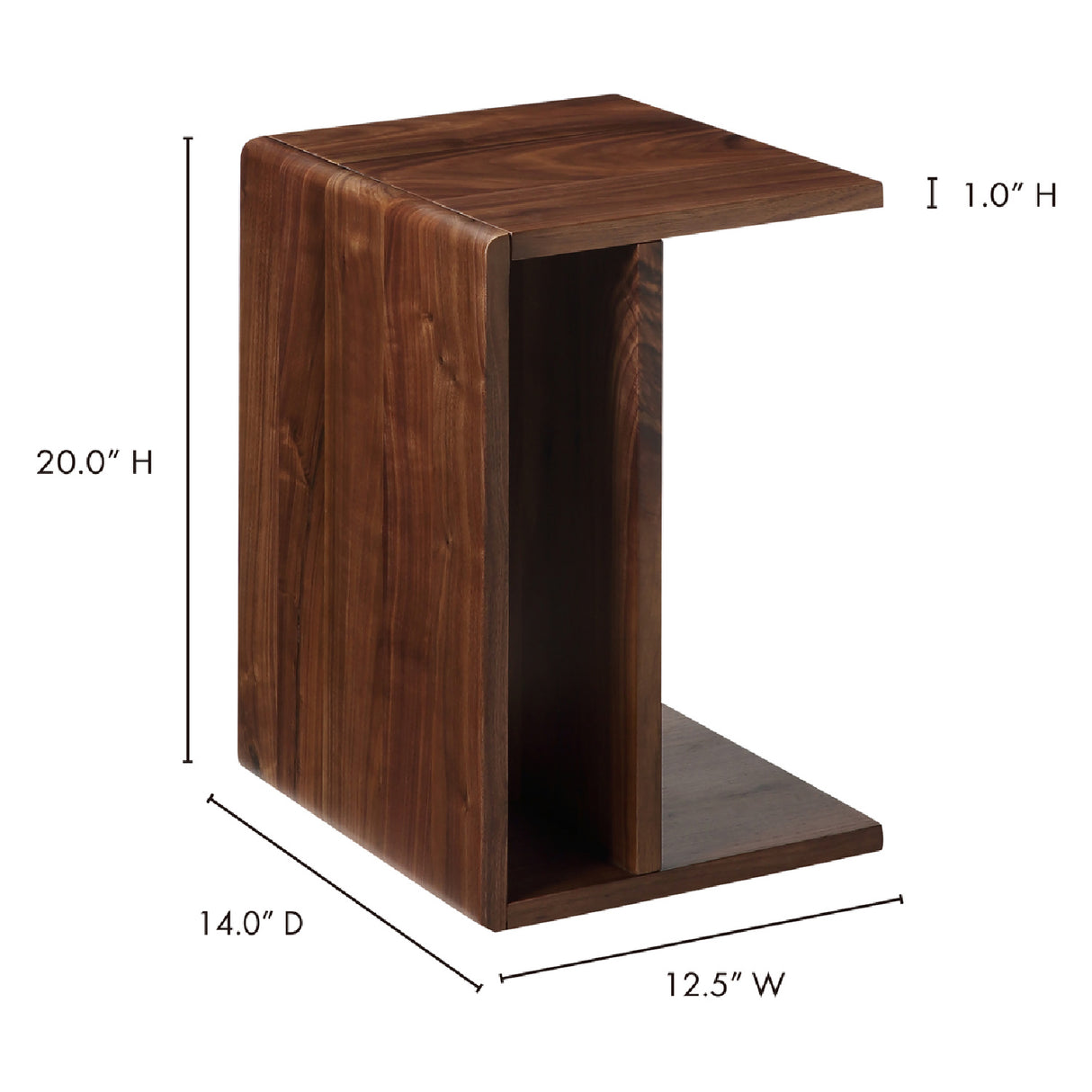 Modern European furniture - Japandi Wooden Accent Table - www.oroa.com | Oroa.com