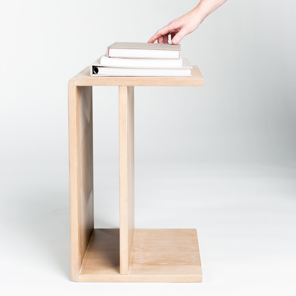 Modern European furniture - Japandi Wooden Accent Table - www.oroa.com