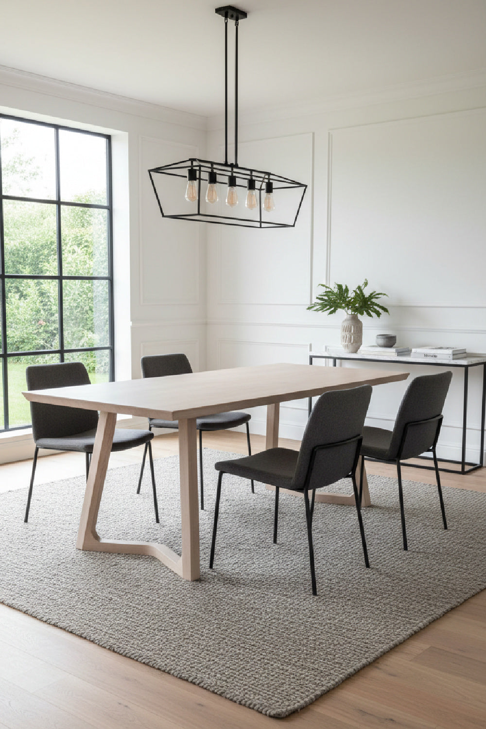 Modern European furniture - Rectangular Wooden Dining Table - www.oroa.com