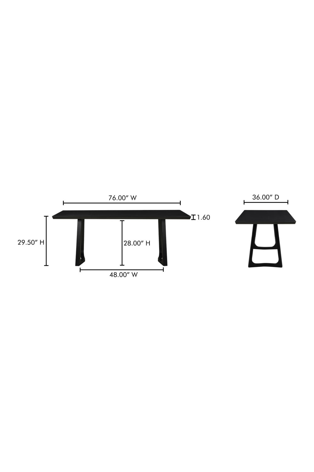 Modern European furniture - Rectangular Wooden Dining Table - www.oroa.com