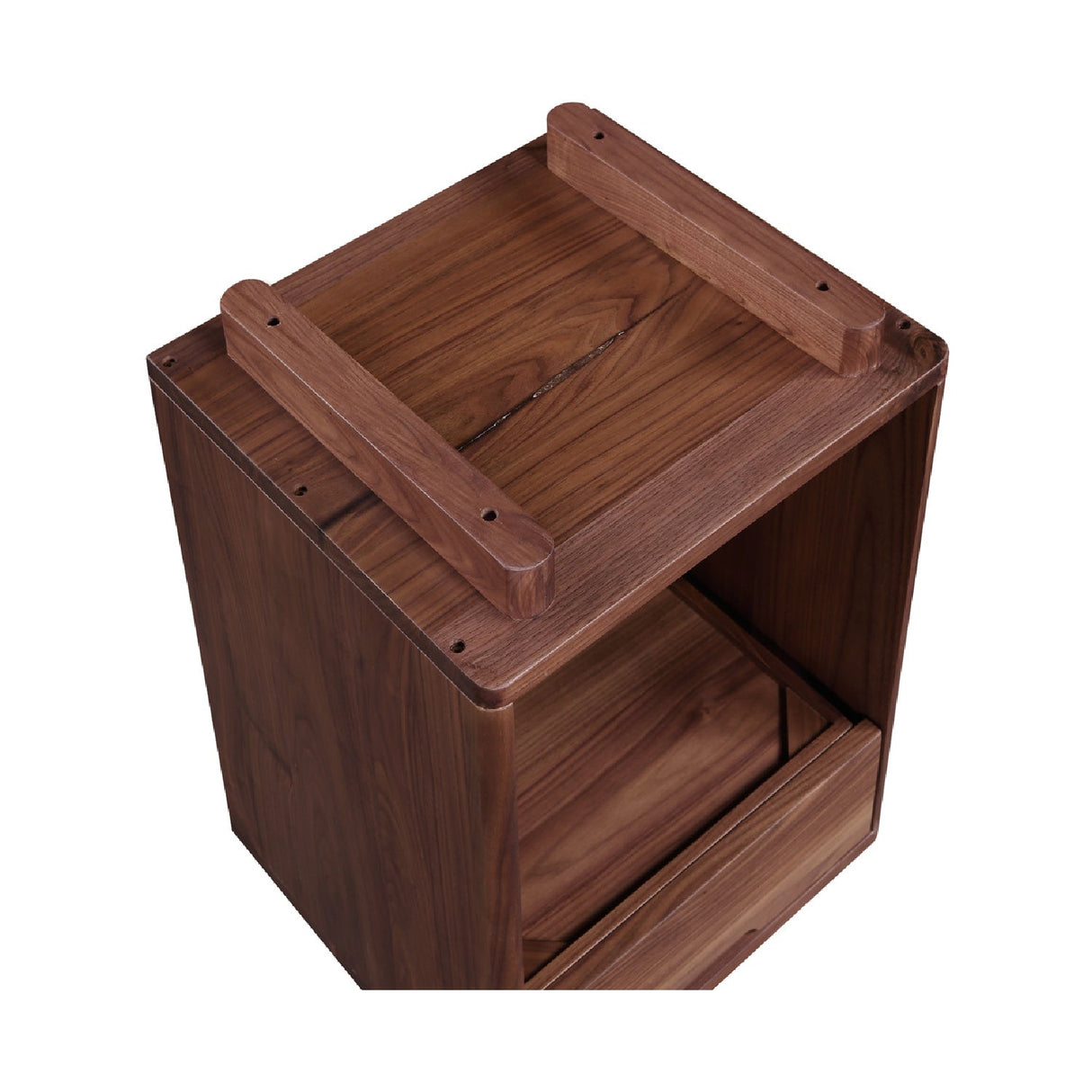 Modern European furniture - Solid Wood 1-Drawer Nightstand - www.oroa.com