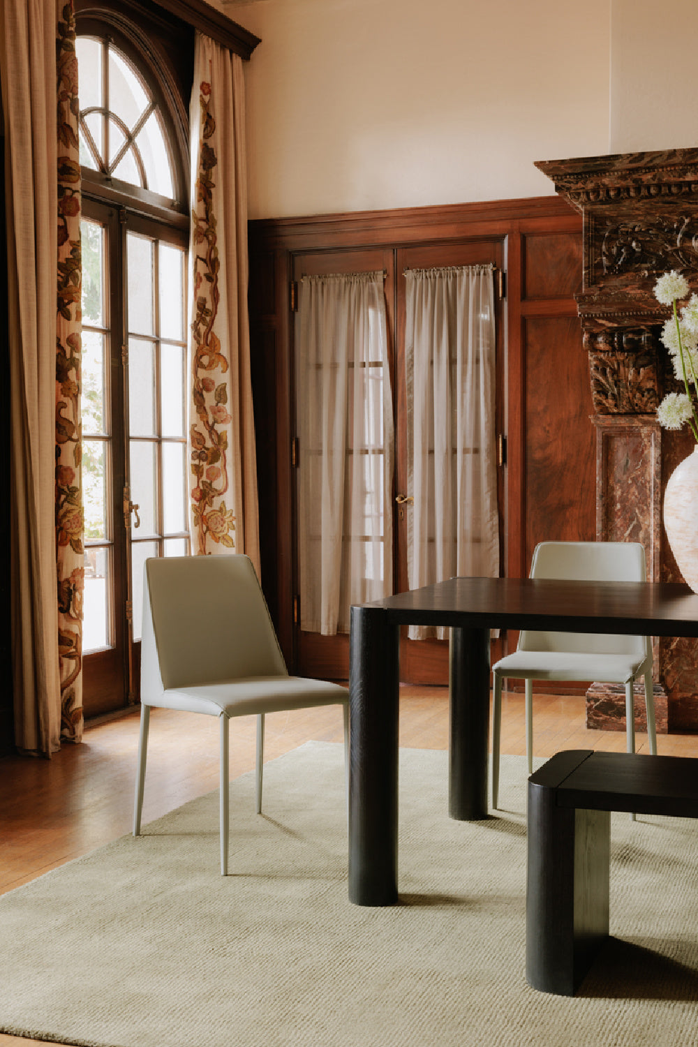 Modern European furniture - Black Oak Dining Table - www.oroa.com