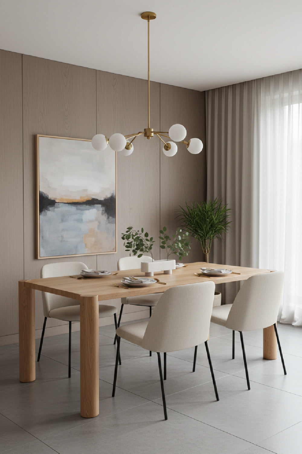 Modern European furniture - Natural Oak Dining Table - www.oroa.com