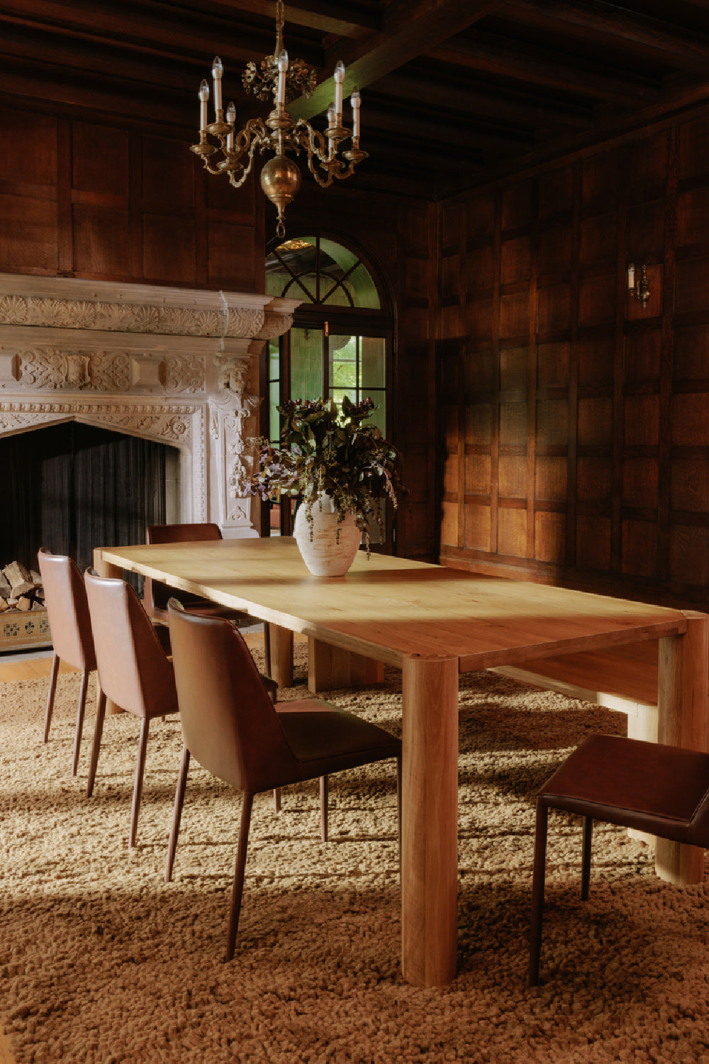 Modern European furniture - Natural Oak Dining Table - www.oroa.com