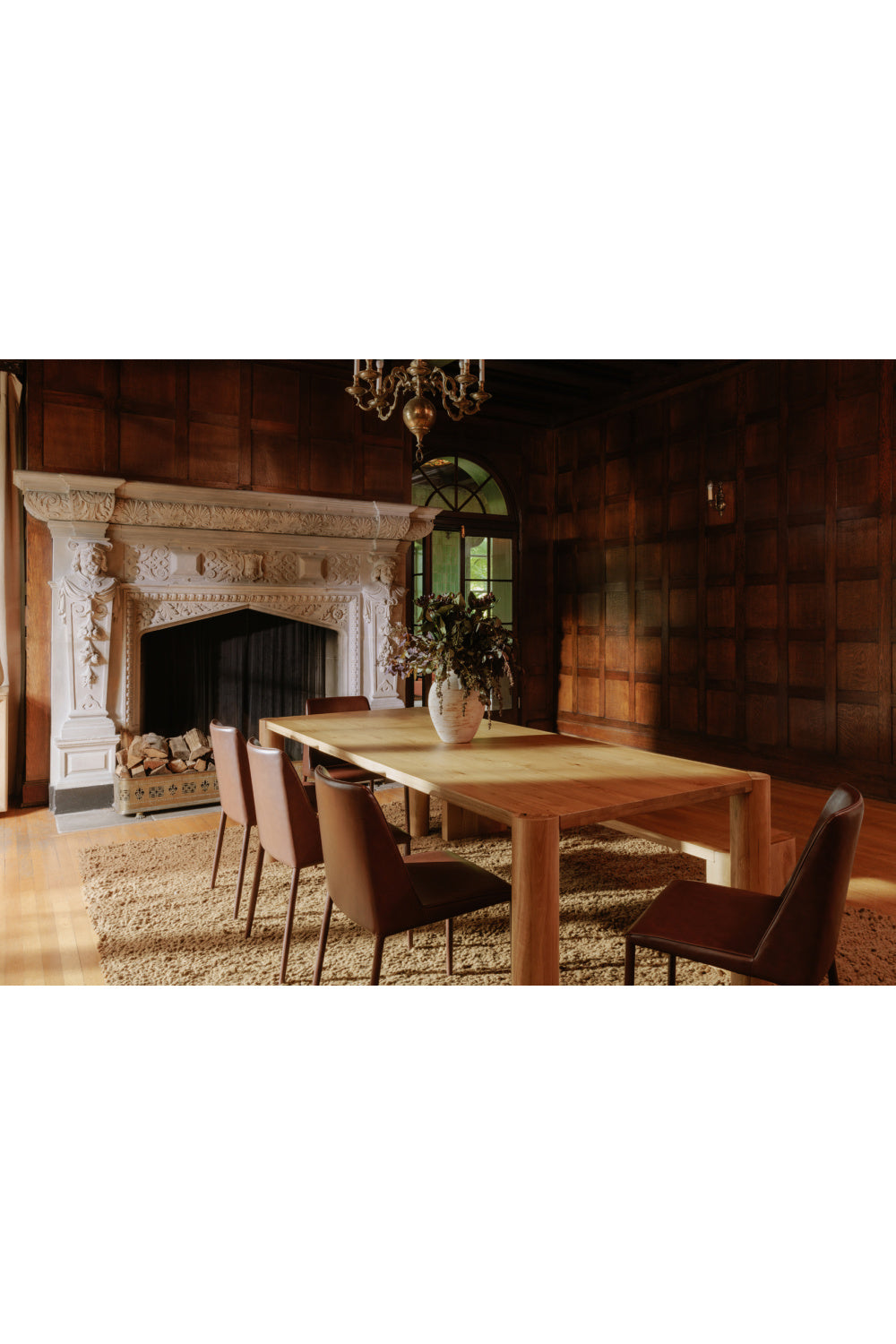 Modern European furniture - Natural Oak Dining Table - www.oroa.com