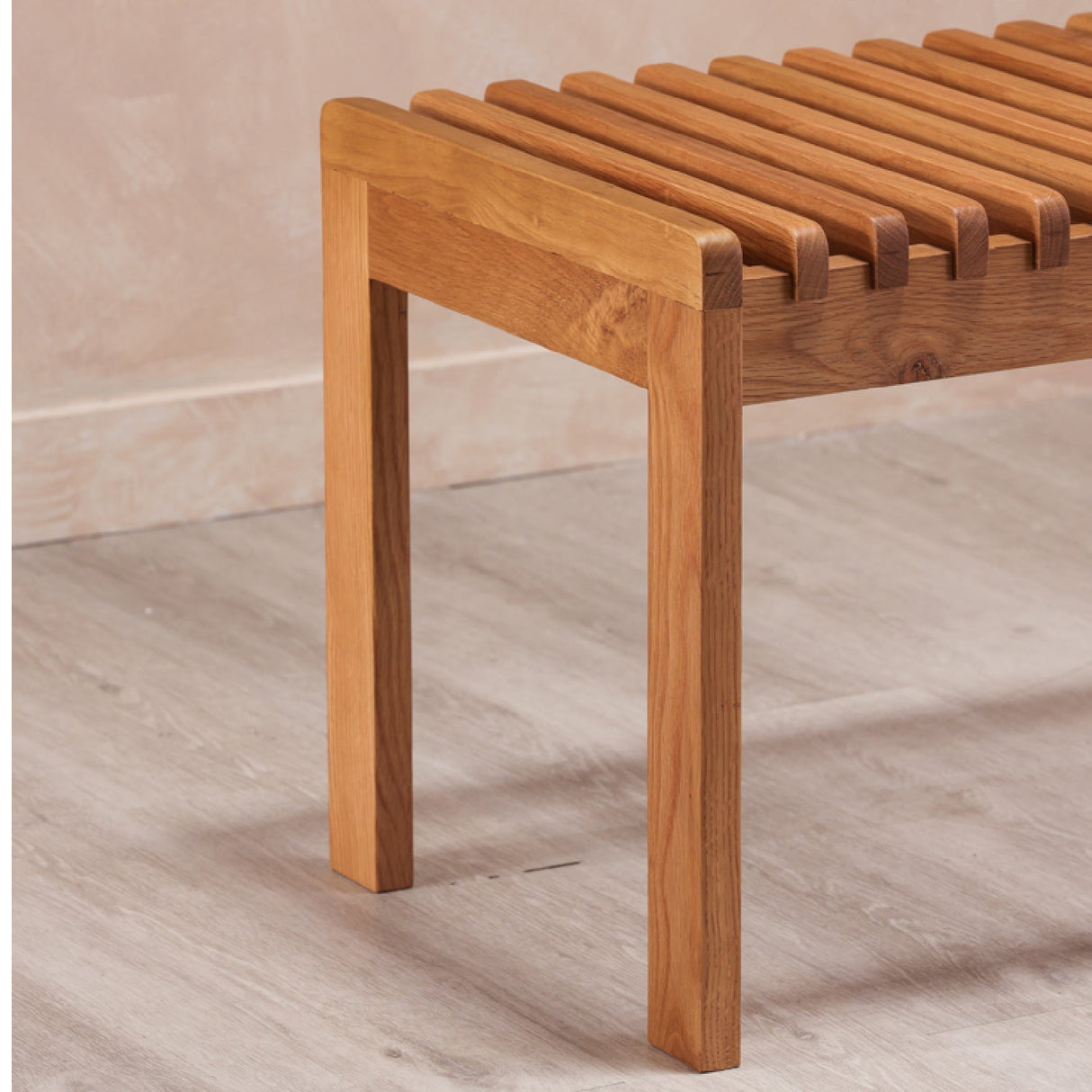 Modern European furniture - Solid Wood Slatted Bench - www.oroa.com