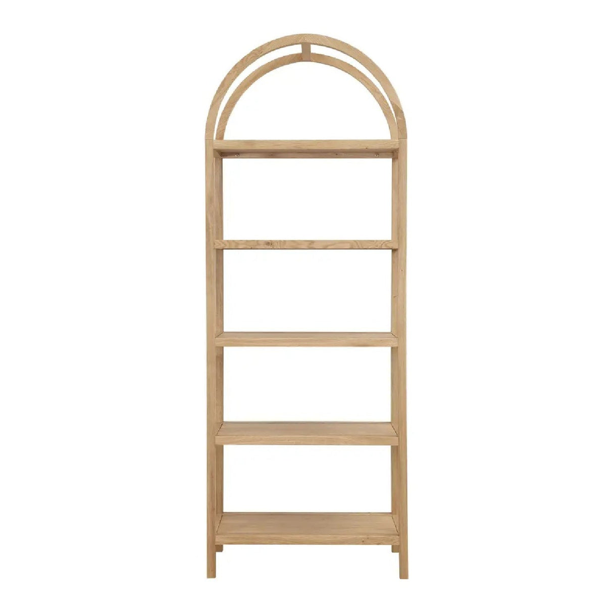 Modern European furniture - Solid Oak Arched Bookcase - www.oroa.com