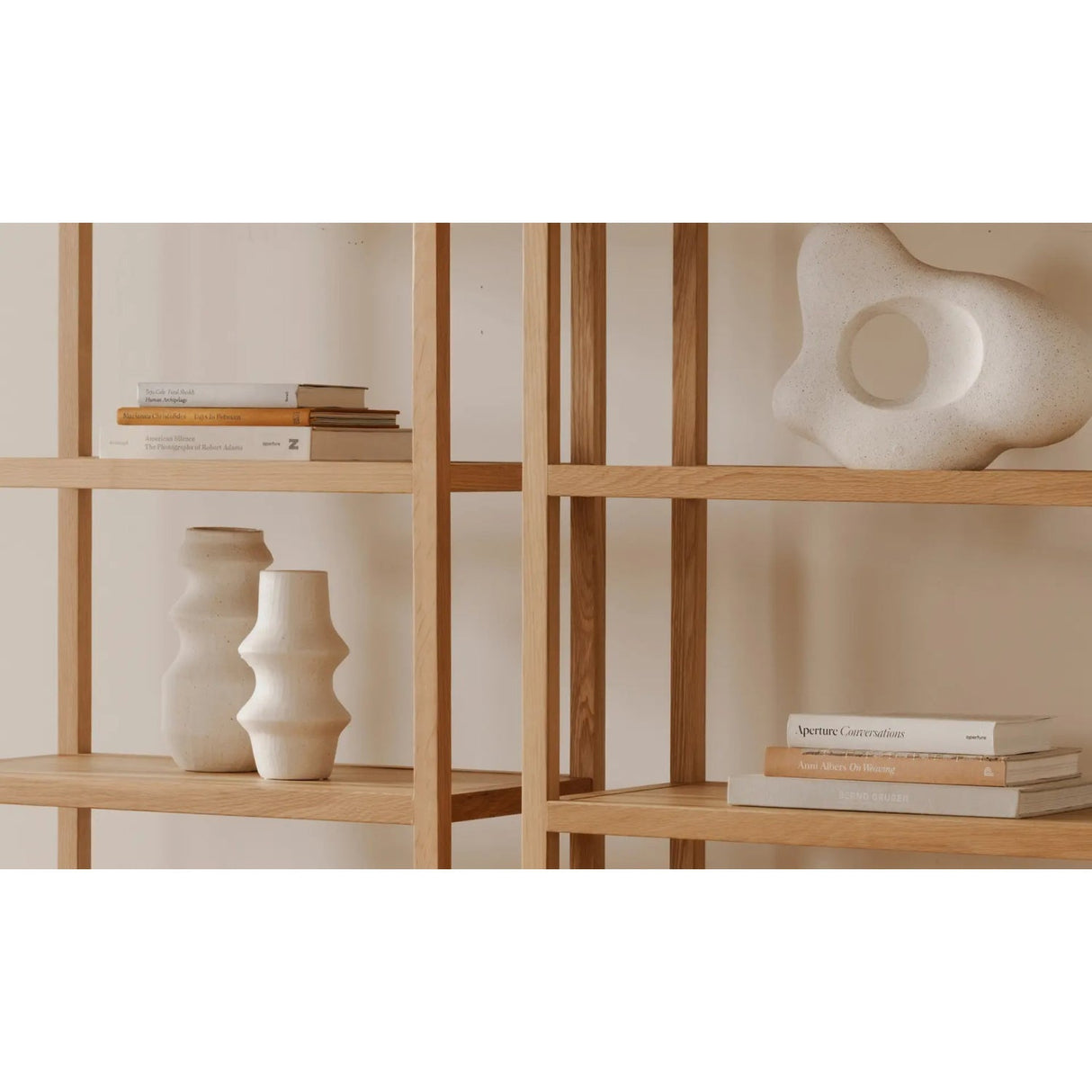 Modern European furniture - Solid Oak Arched Bookcase - www.oroa.com