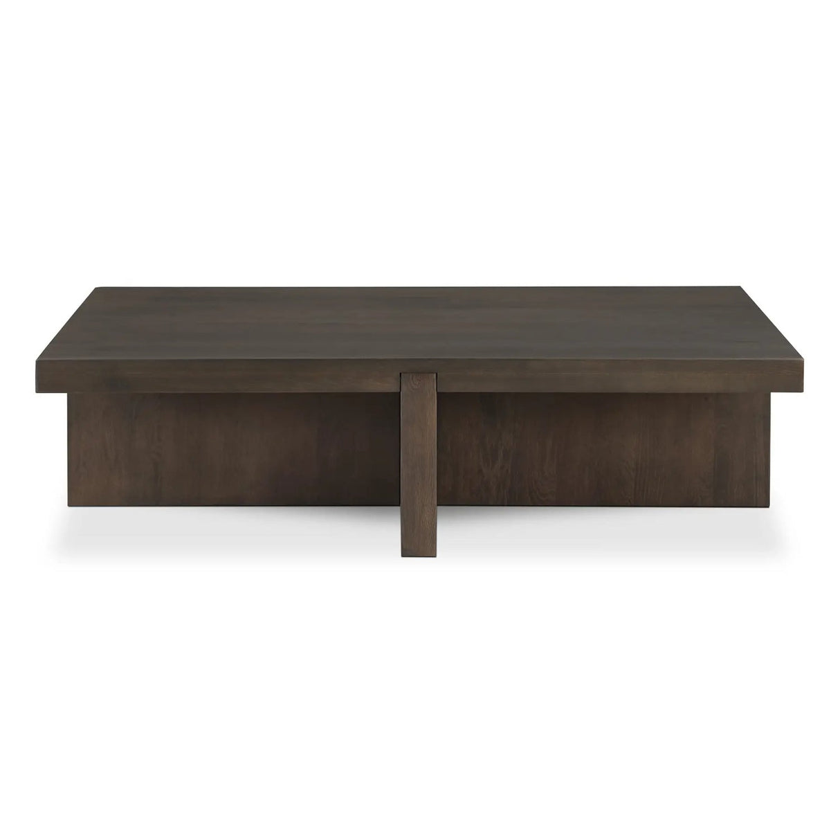 Modern European furniture - Oak Cross-Base Rectangular Coffee Table - www.oroa.com