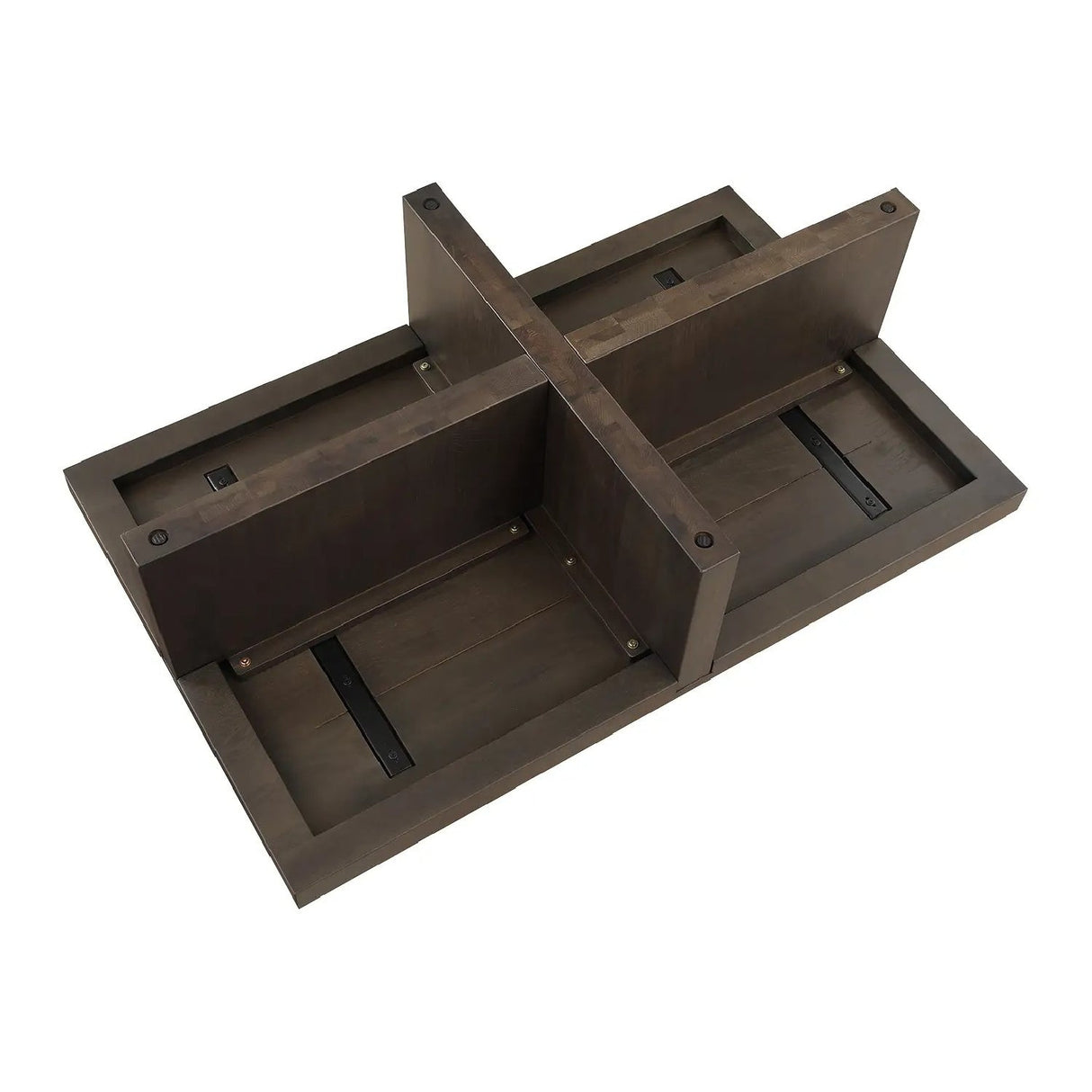 Modern European furniture - Oak Cross-Base Rectangular Coffee Table - www.oroa.com