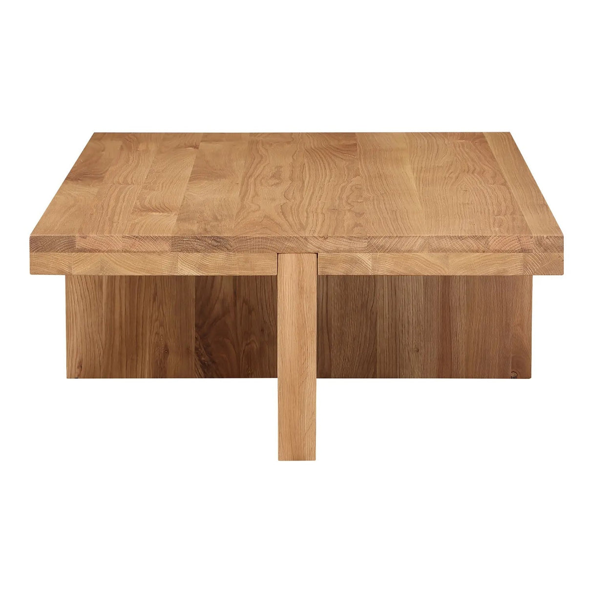 Modern European furniture - Oak Cross-Base Rectangular Coffee Table - www.oroa.com