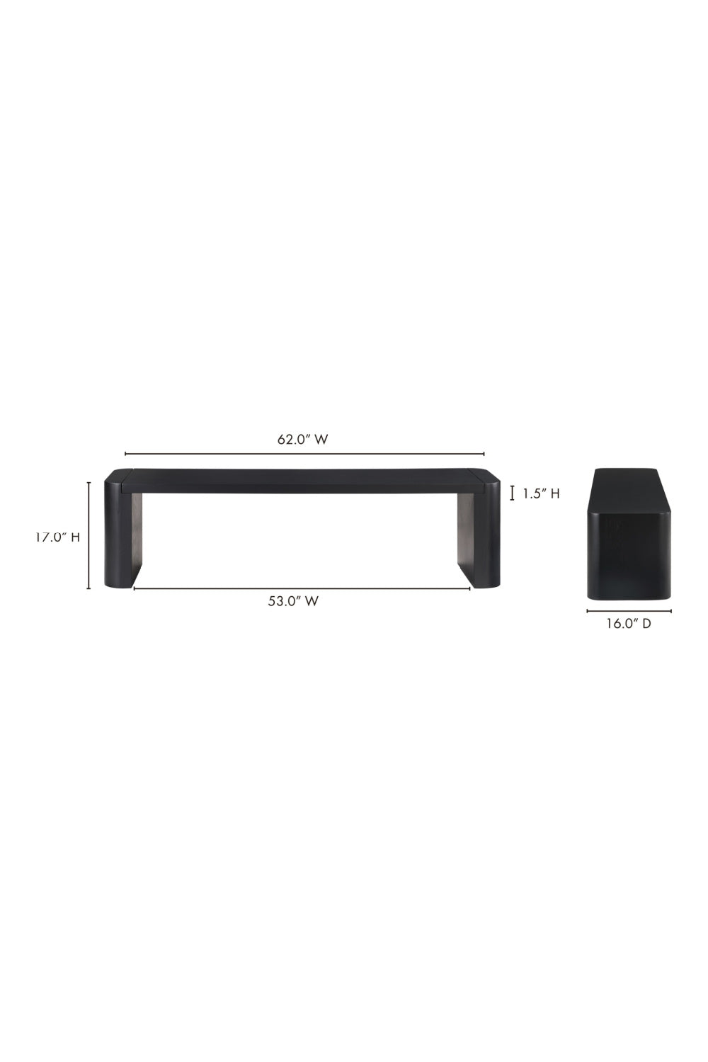 Modern European furniture - Solid Oak Dining Bench - www.oroa.com