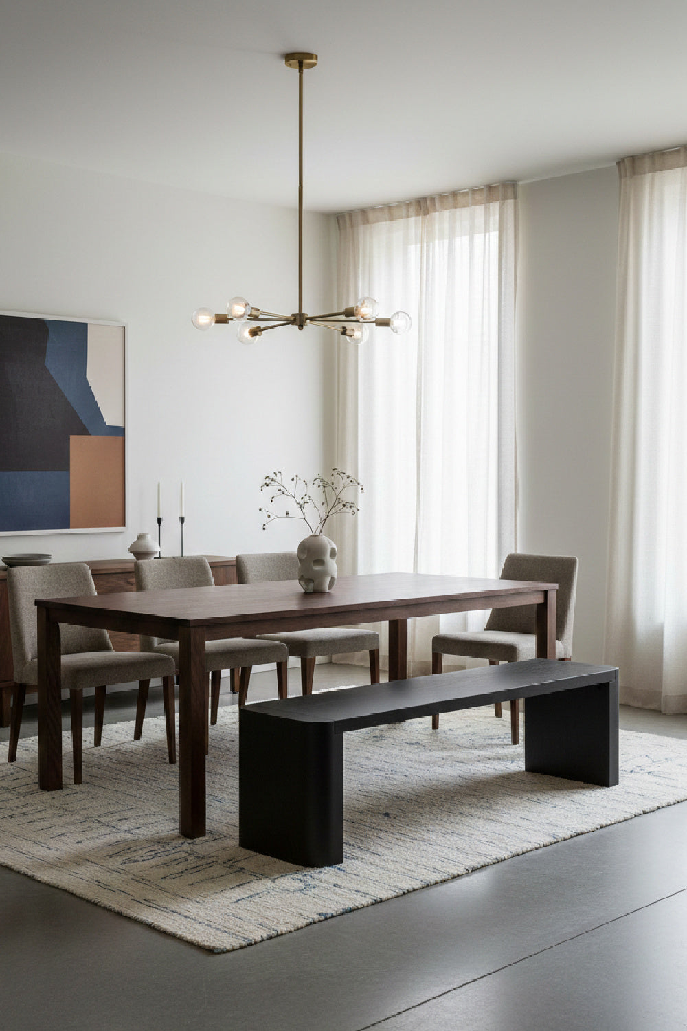 Modern European furniture - Solid Oak Dining Bench - www.oroa.com