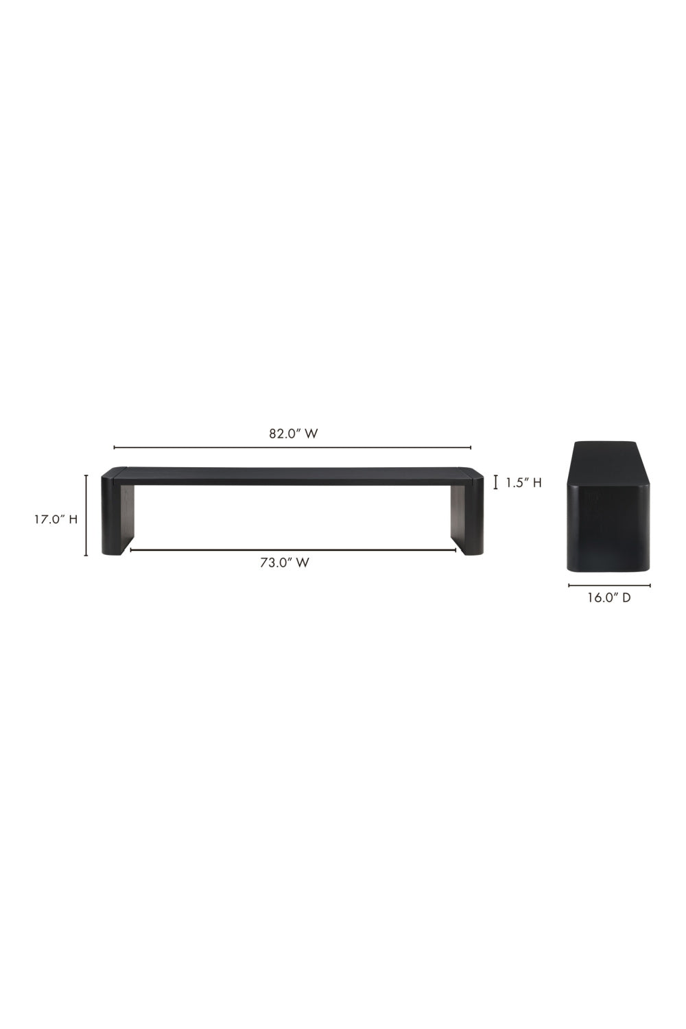 Modern European furniture - Solid Oak Dining Bench L - www.oroa.com