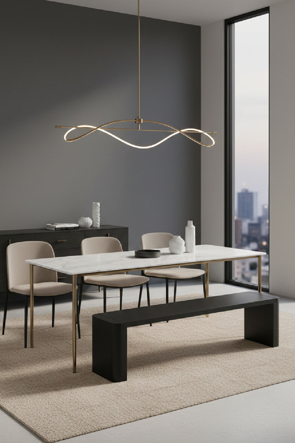 Modern European furniture - Solid Oak Dining Bench L - www.oroa.com