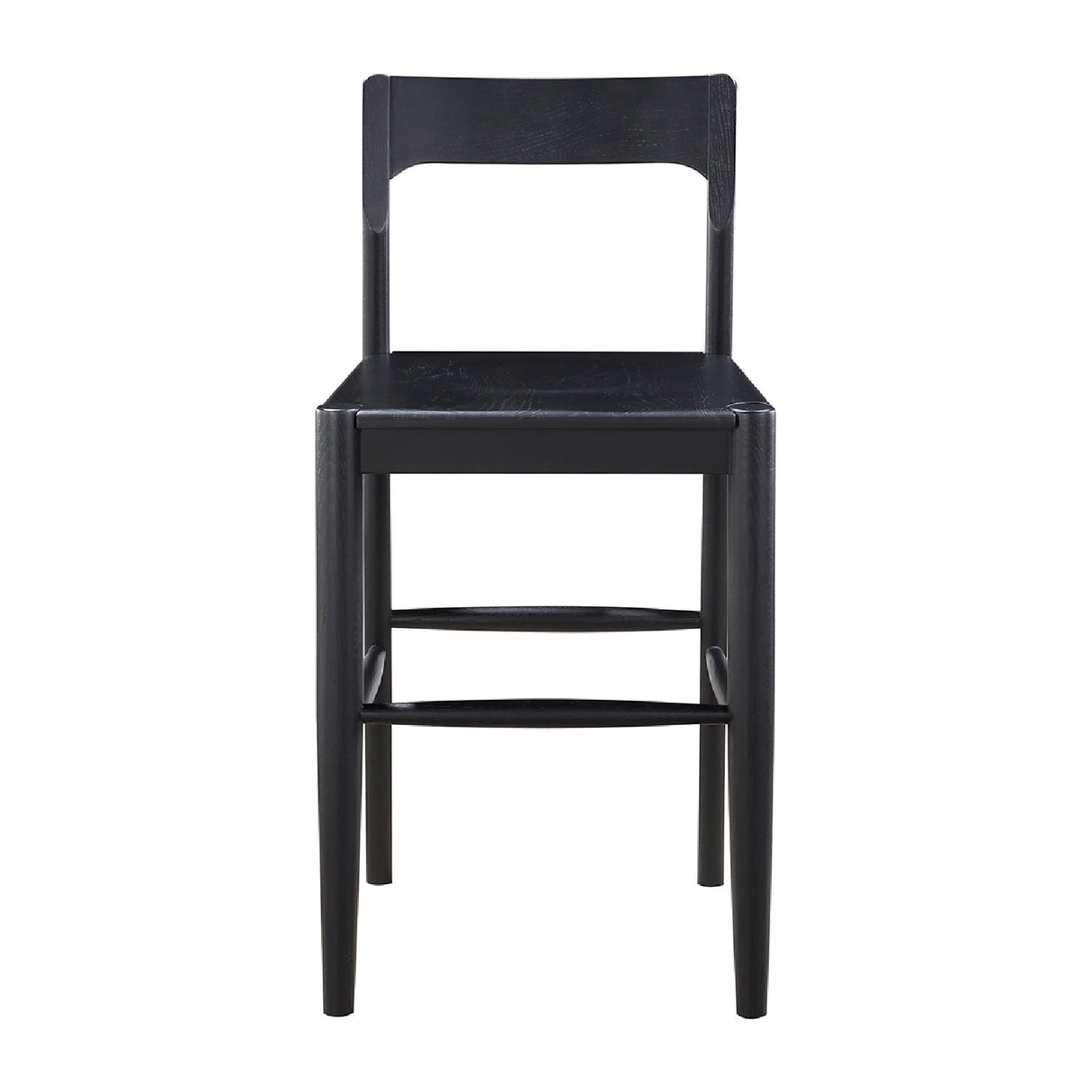Modern European furniture - Solid Wood Open-Back Counter Stool - www.oroa.com