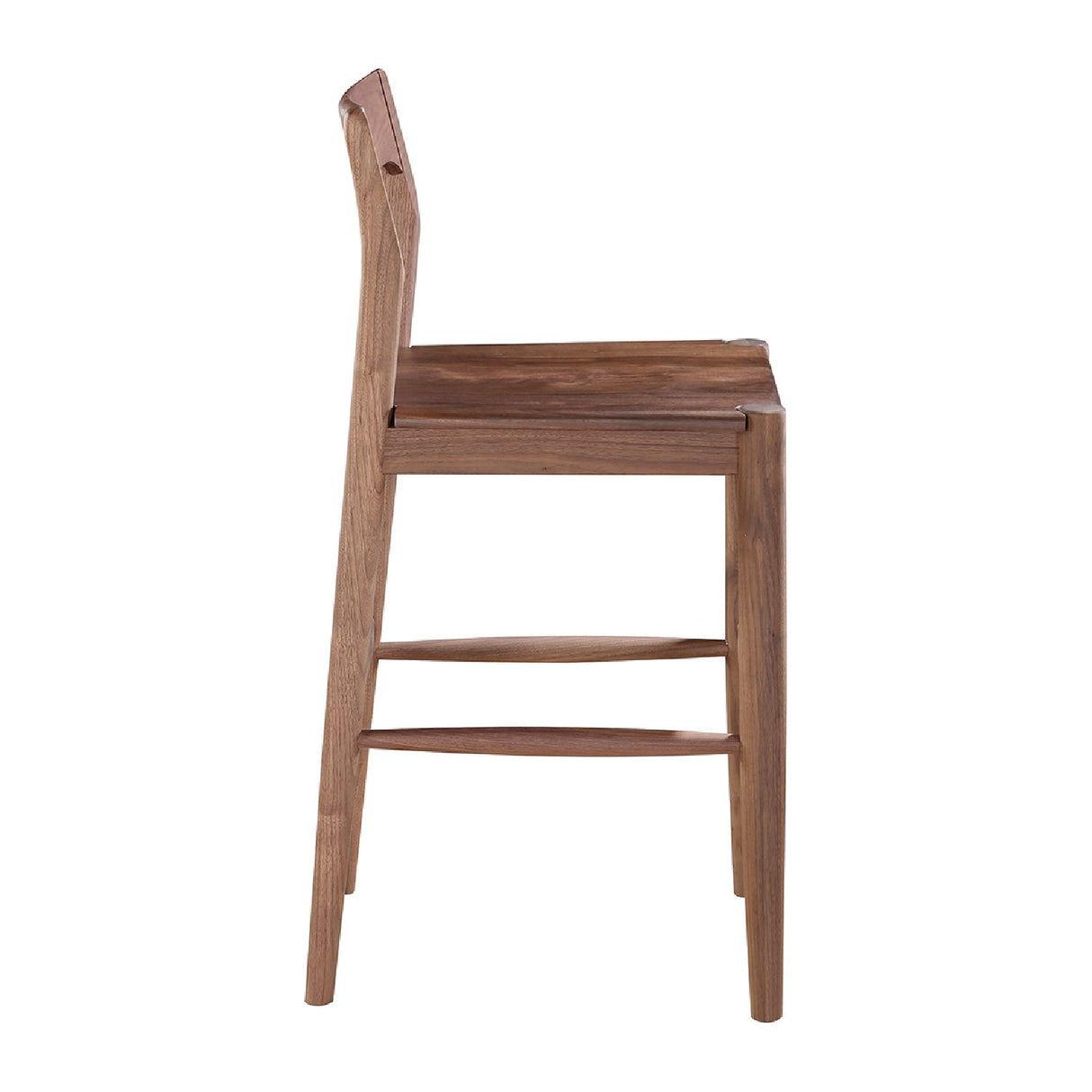 Modern European furniture - Solid Wood Open-Back Counter Stool - www.oroa.com