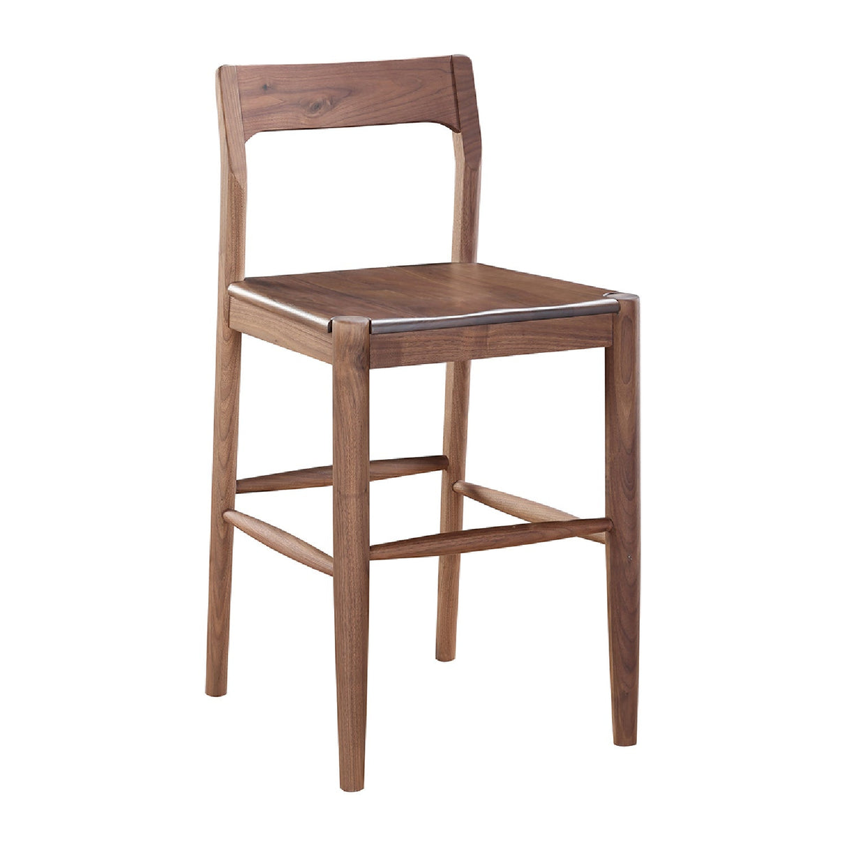 Modern European furniture - Solid Wood Open-Back Counter Stool - www.oroa.com