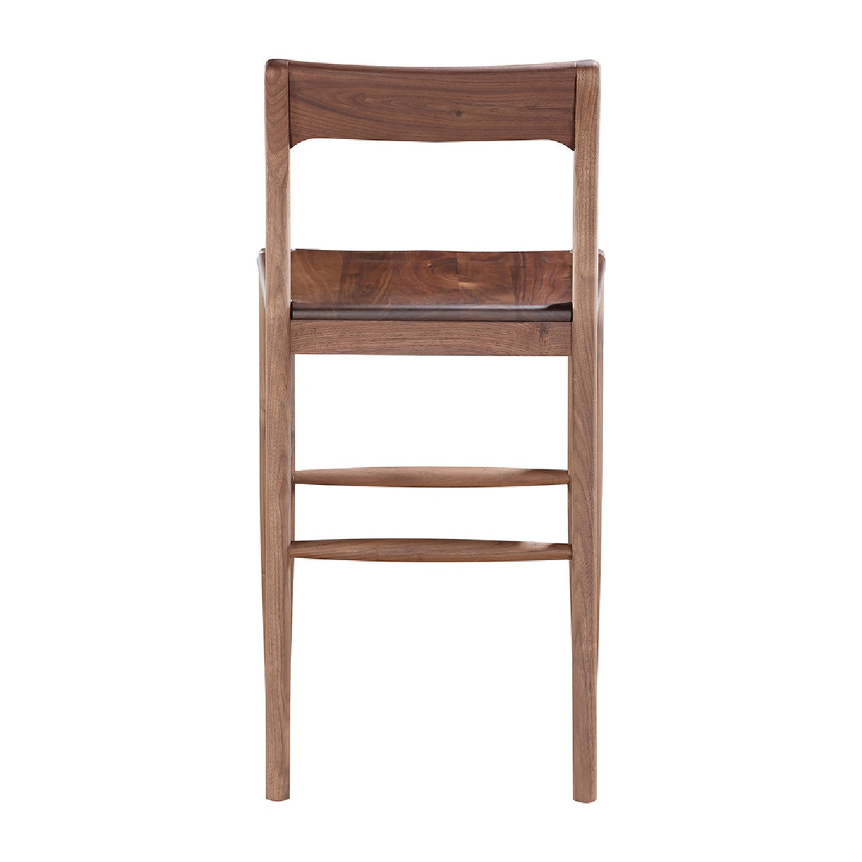 Modern European furniture - Solid Wood Open-Back Counter Stool - www.oroa.com