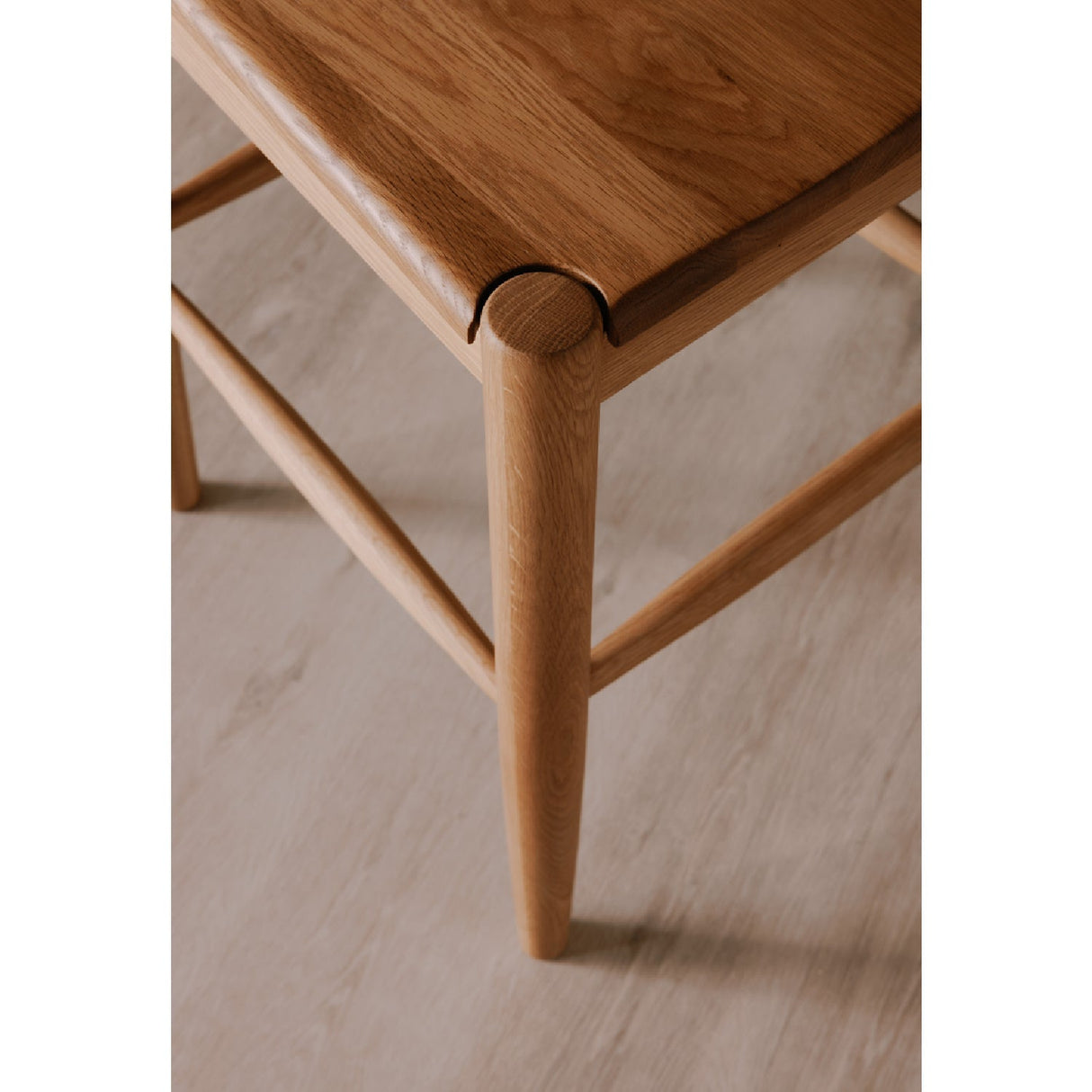 Modern European furniture - Solid Wood Open-Back Counter Stool - www.oroa.com