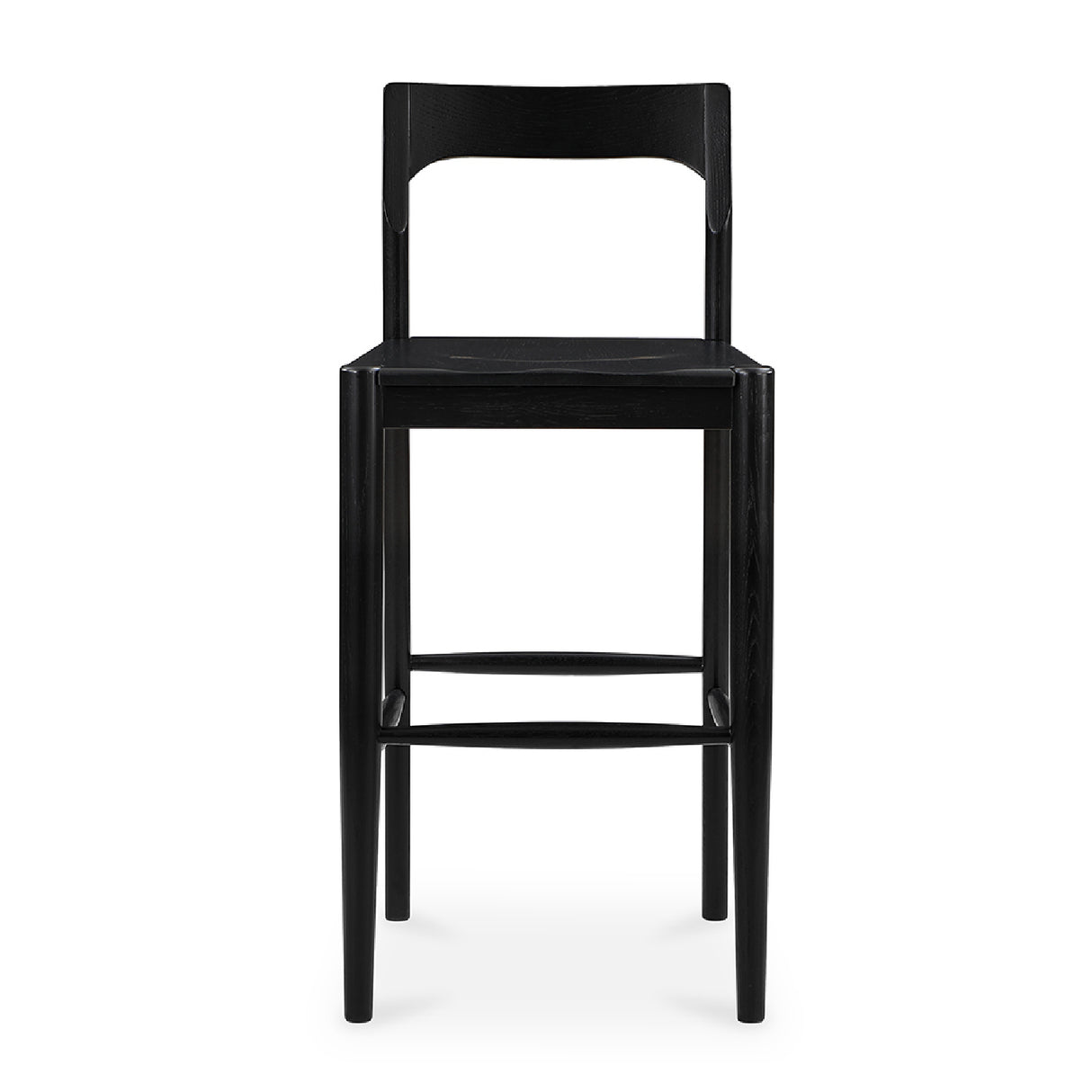 Modern European furniture - Solid Wood Open-Back Bar Stool - www.oroa.com | Oroa.com