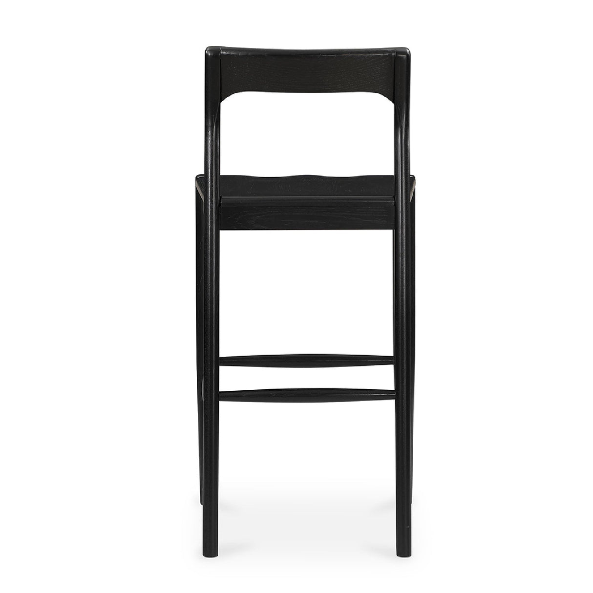 Modern European furniture - Solid Wood Open-Back Bar Stool - www.oroa.com