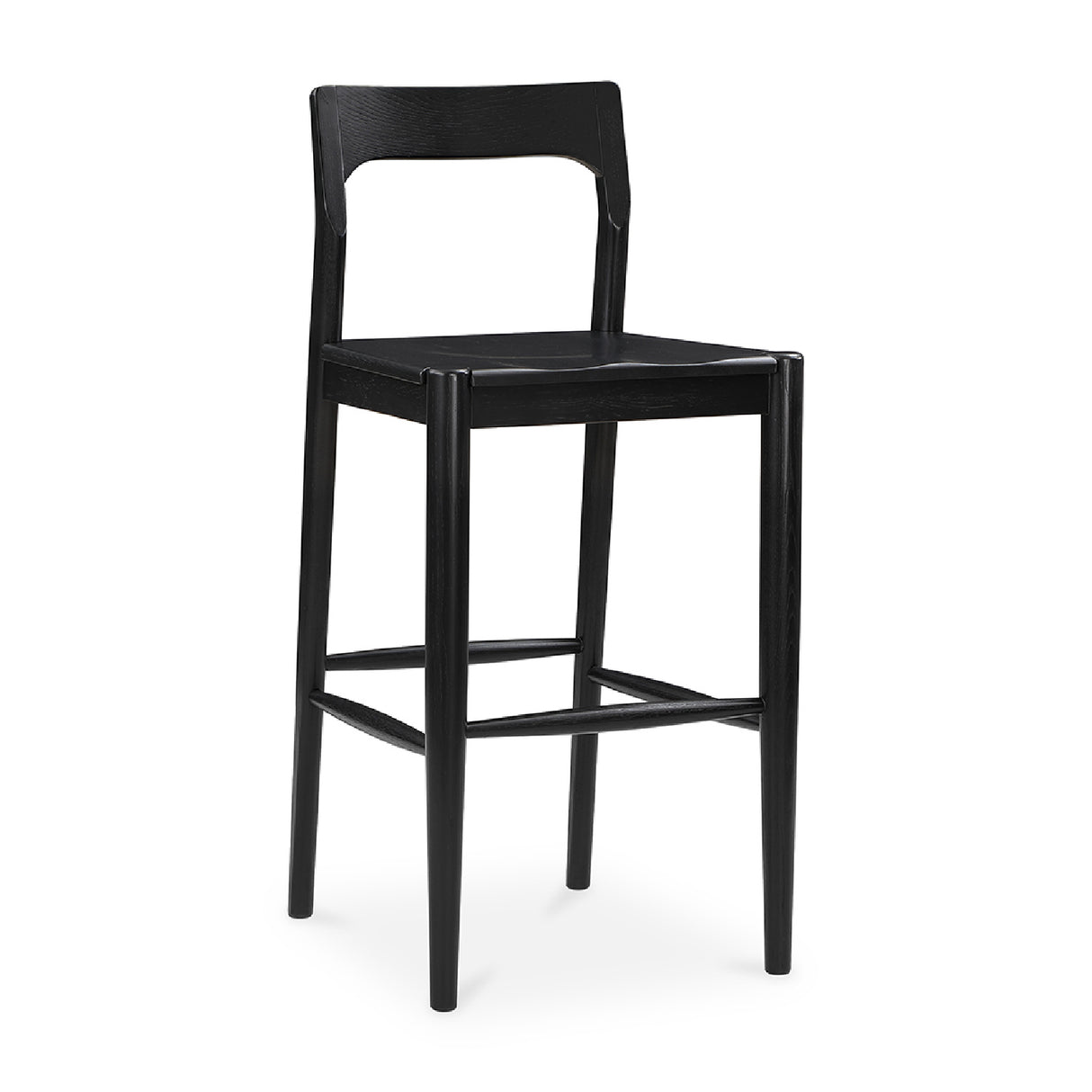 Modern European furniture - Solid Wood Open-Back Bar Stool - www.oroa.com | Oroa.com