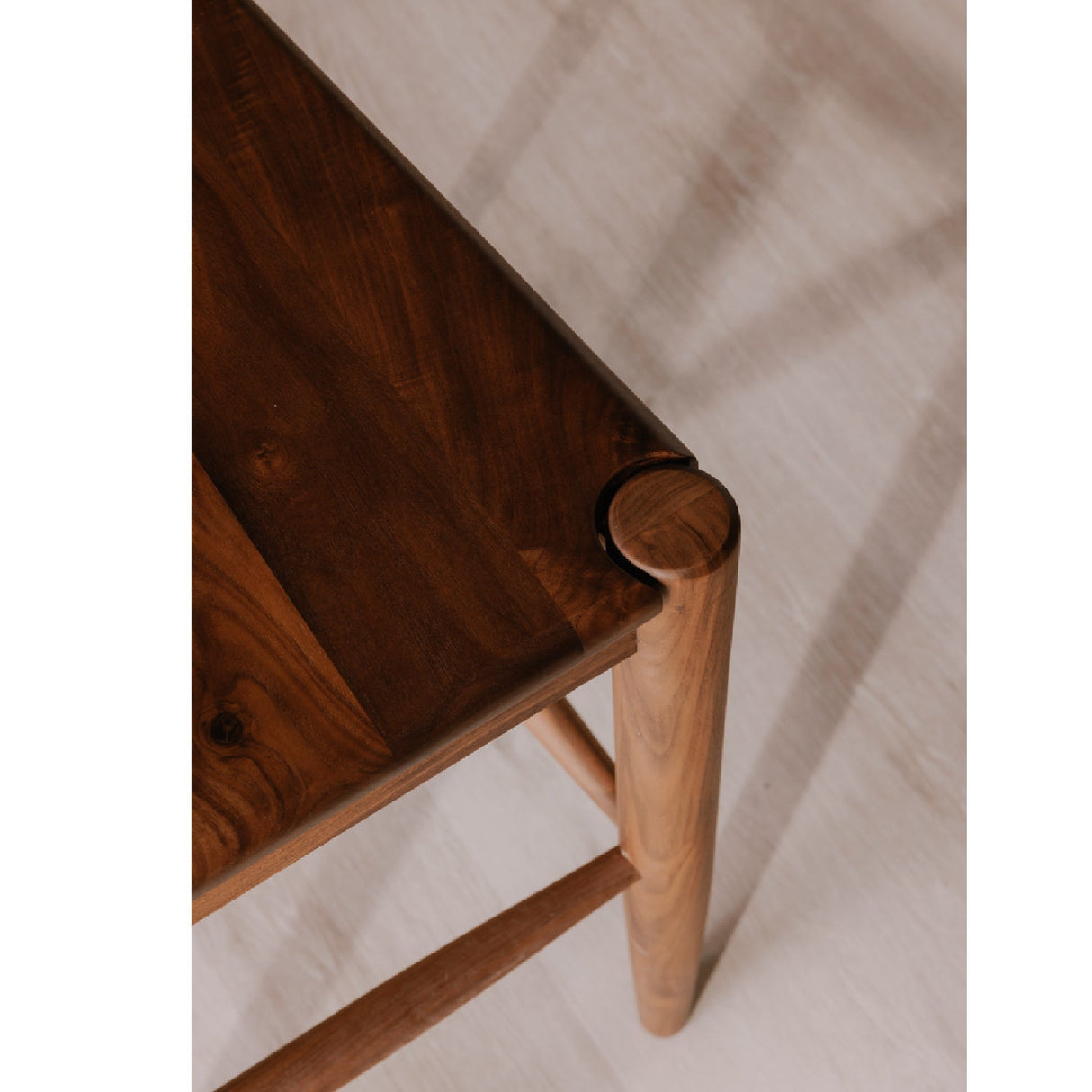 Modern European furniture - Solid Wood Open-Back Bar Stool - www.oroa.com