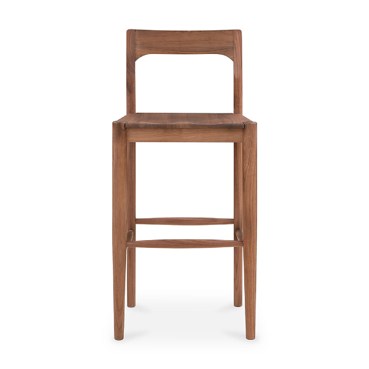 Modern European furniture - Solid Wood Open-Back Bar Stool - www.oroa.com