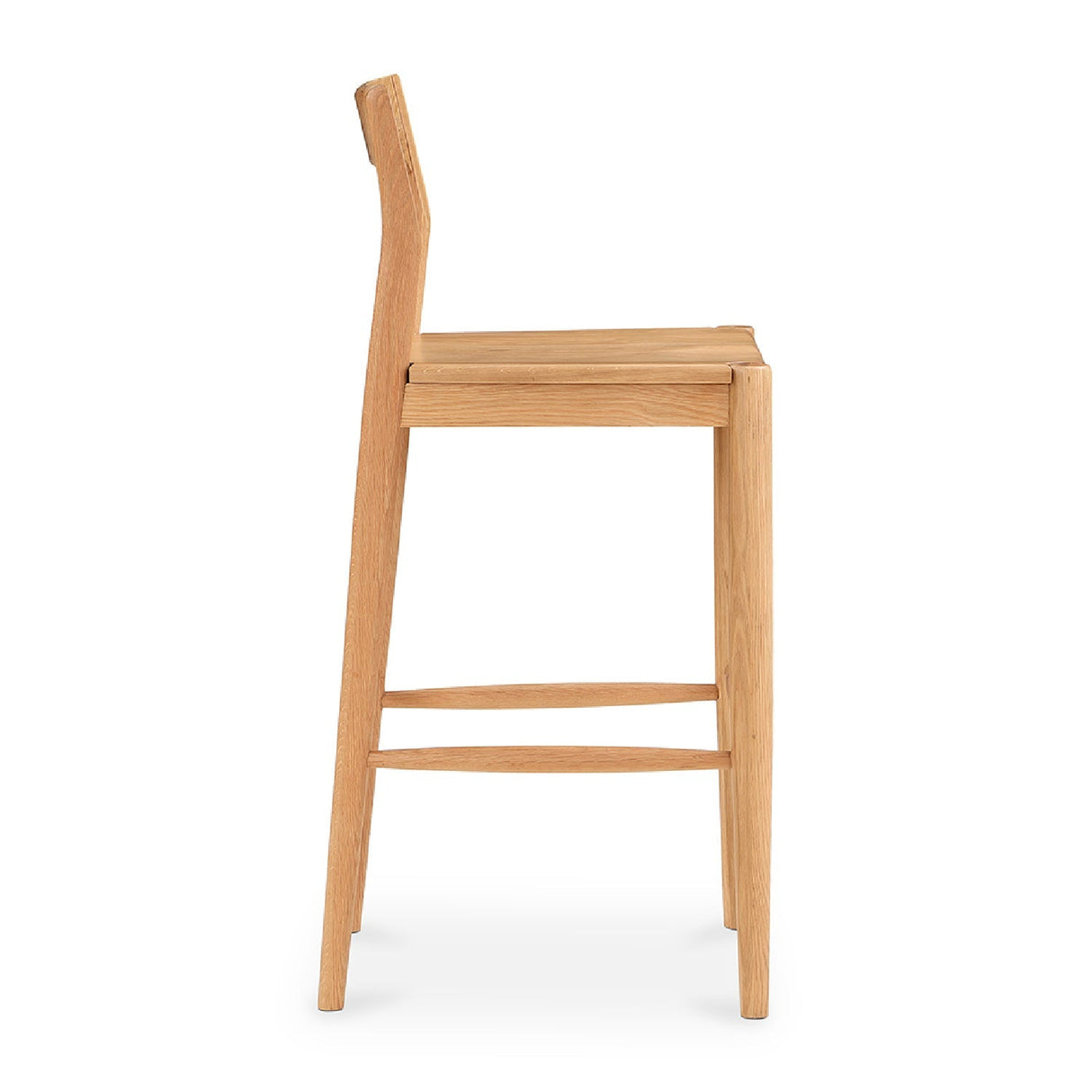 Modern European furniture - Solid Wood Open-Back Bar Stool - www.oroa.com