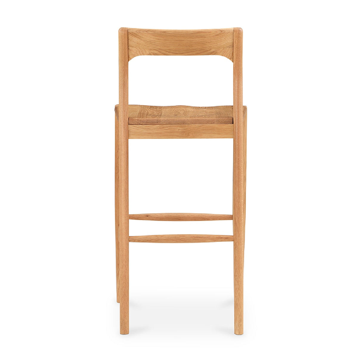Modern European furniture - Solid Wood Open-Back Bar Stool - www.oroa.com