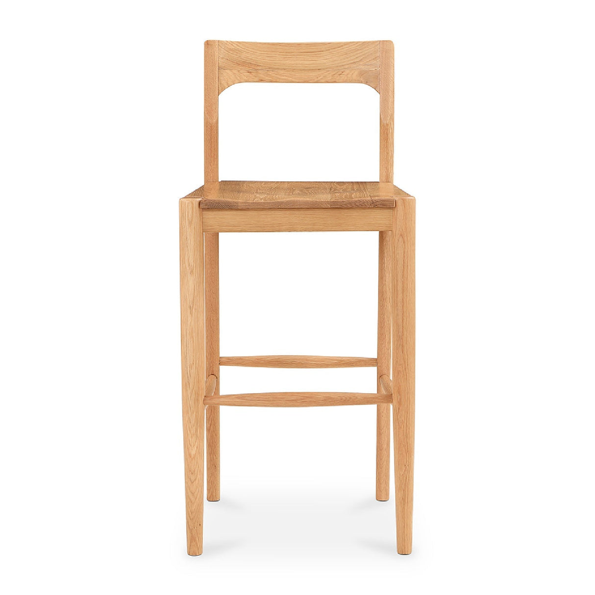 Modern European furniture - Solid Wood Open-Back Bar Stool - www.oroa.com