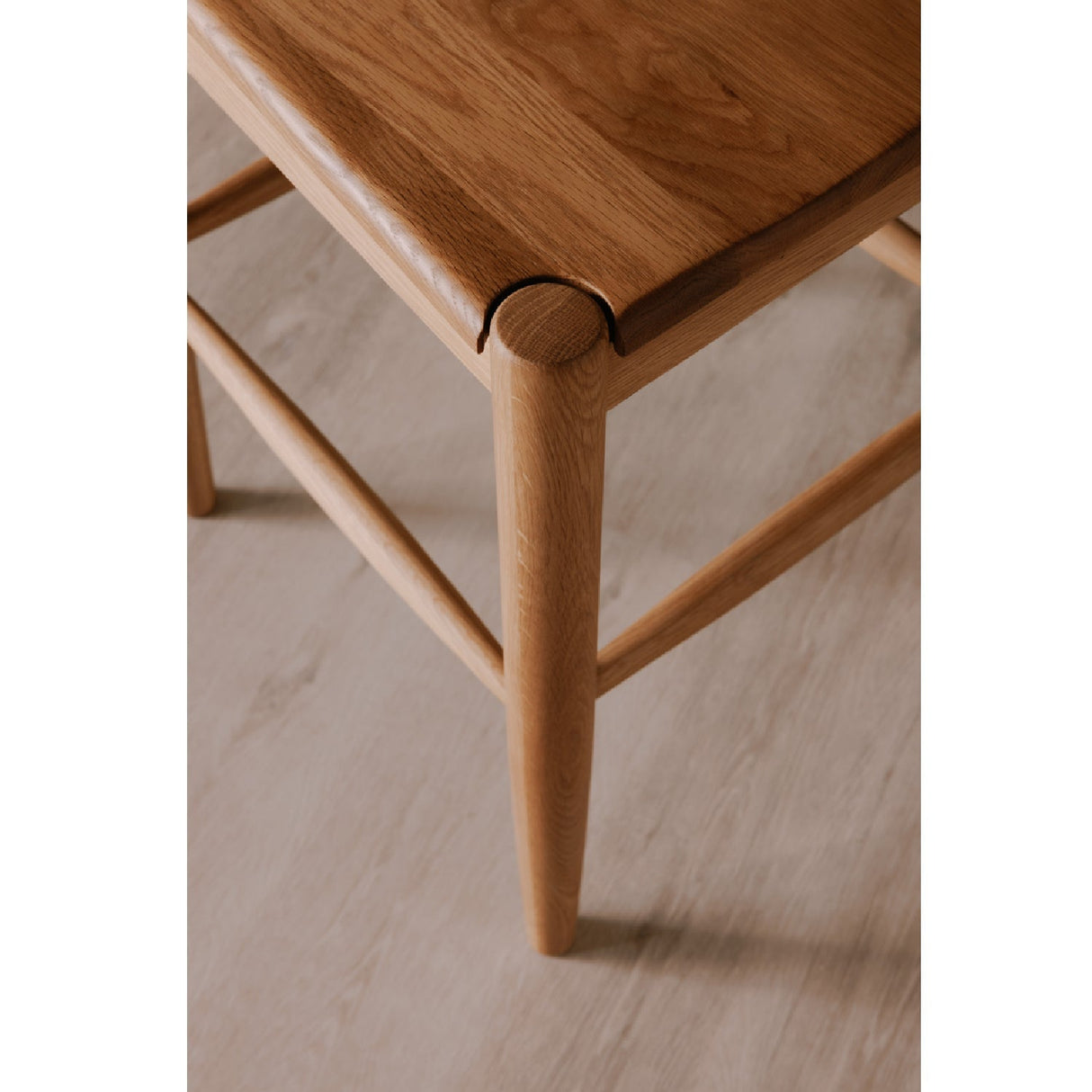 Modern European furniture - Solid Wood Open-Back Bar Stool - www.oroa.com
