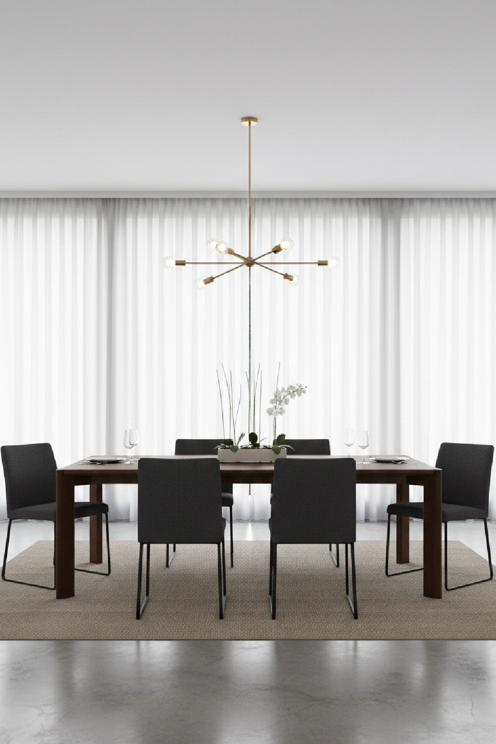 Walnut-Stained Ash Dining Table L | Novi Living Daifuku