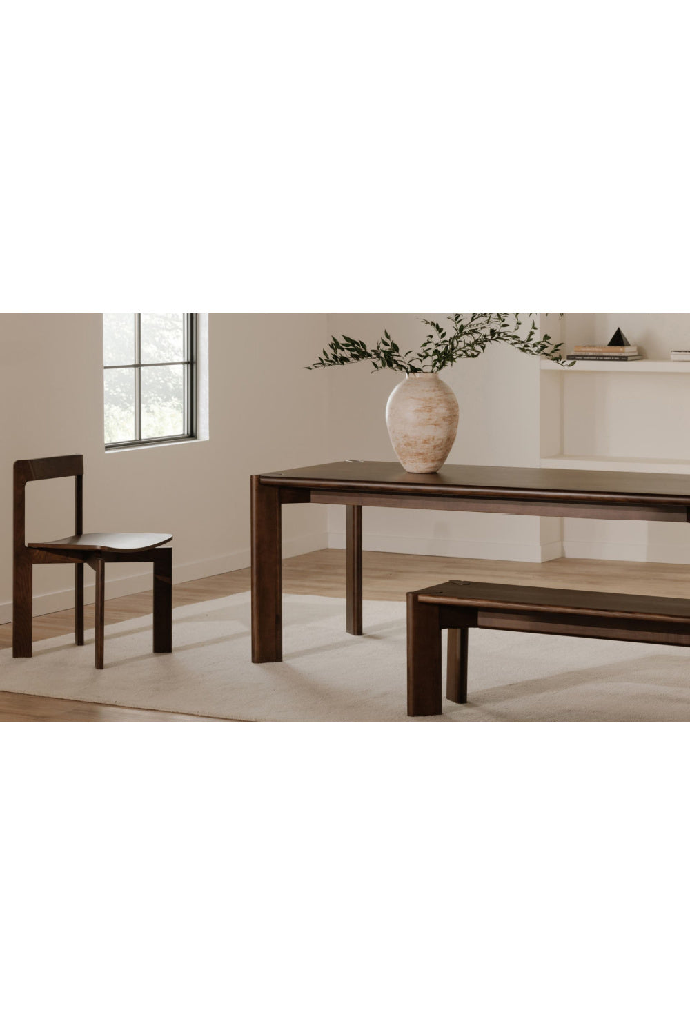 Walnut-Stained Ash Dining Table L | Novi Living Daifuku