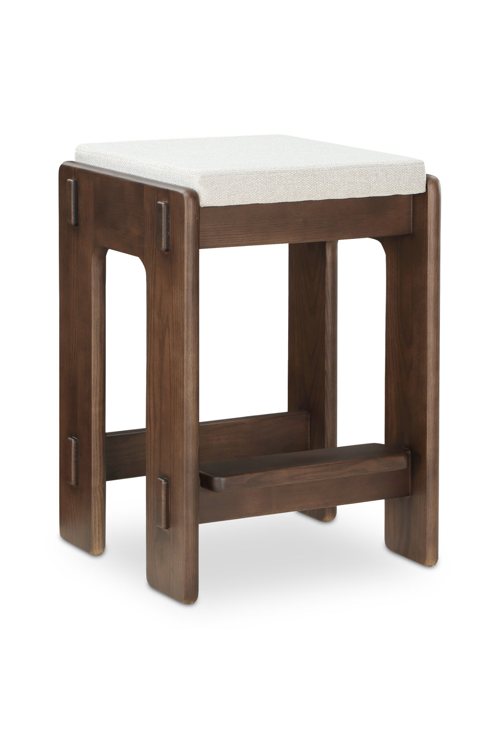 Modern European furniture - Wooden Padded Seat Counter Stool - www.oroa.com
