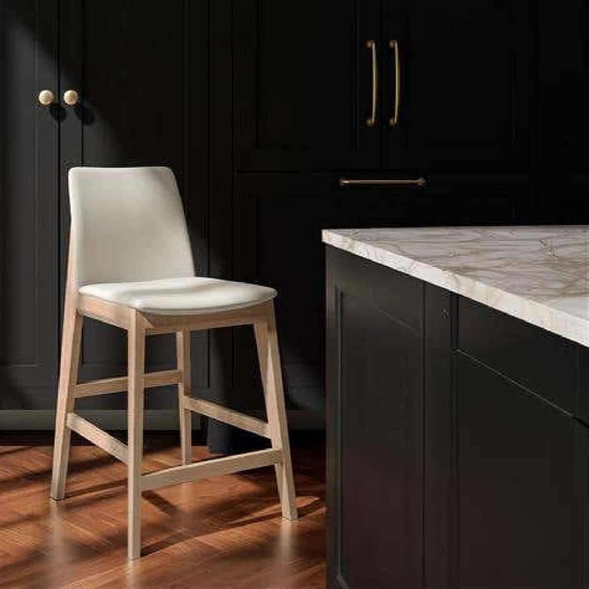 Modern European furniture - Vegan Leather Counter Stool - www.oroa.com