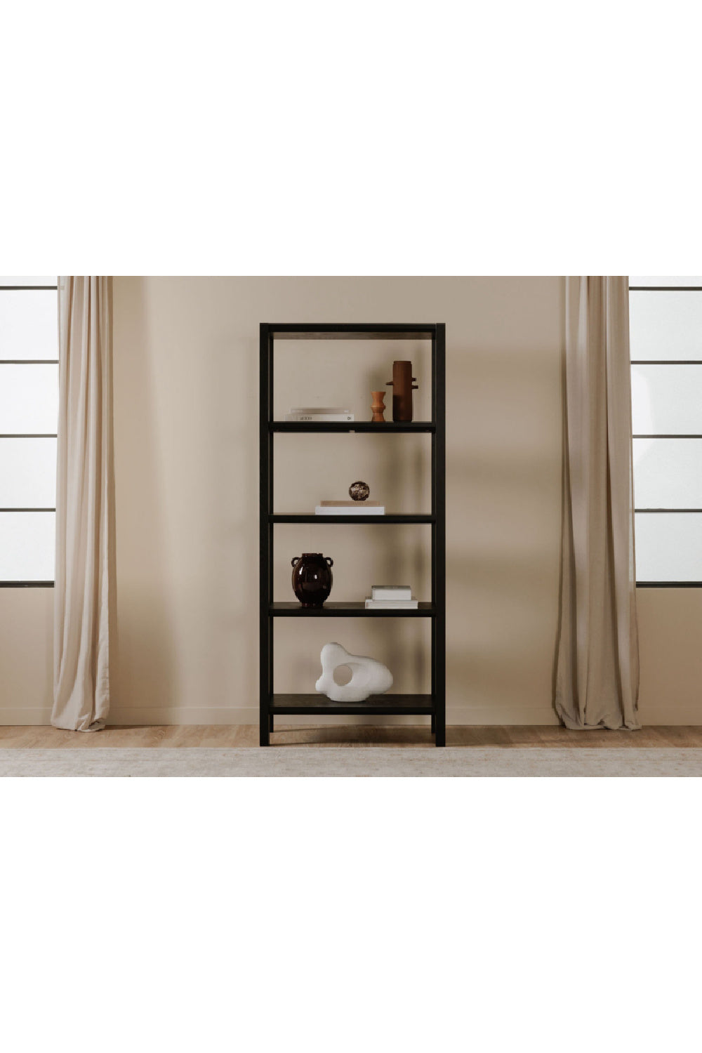 Modern European furniture - Oak Veneer Wood Bookcase - www.oroa.com