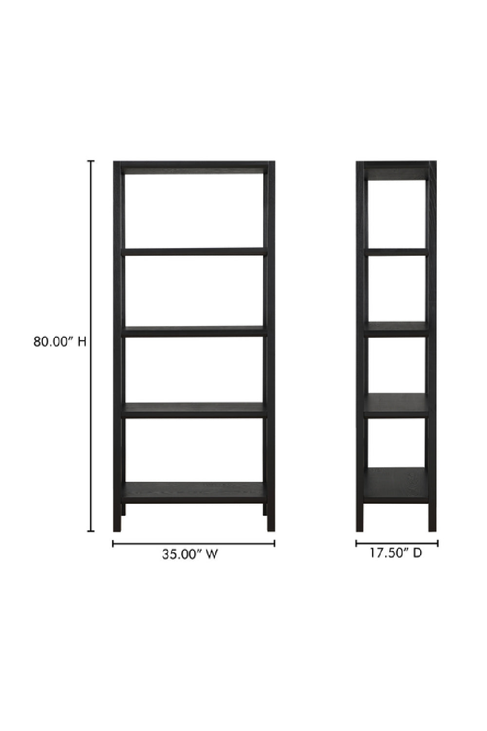 Modern European furniture - Oak Veneer Wood Bookcase - www.oroa.com