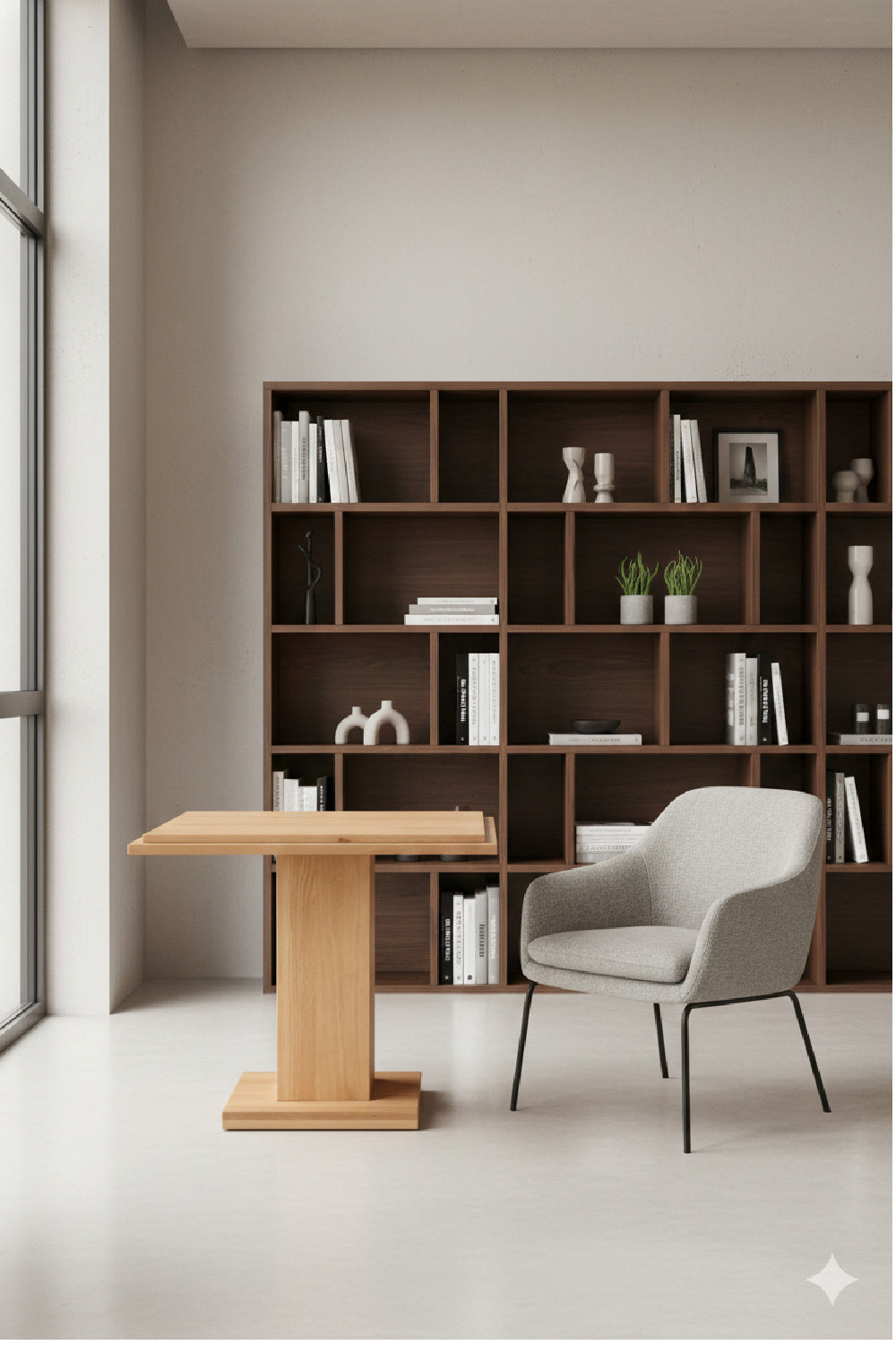 Square Natural Wood Table | Novi Living May | Oroa.com