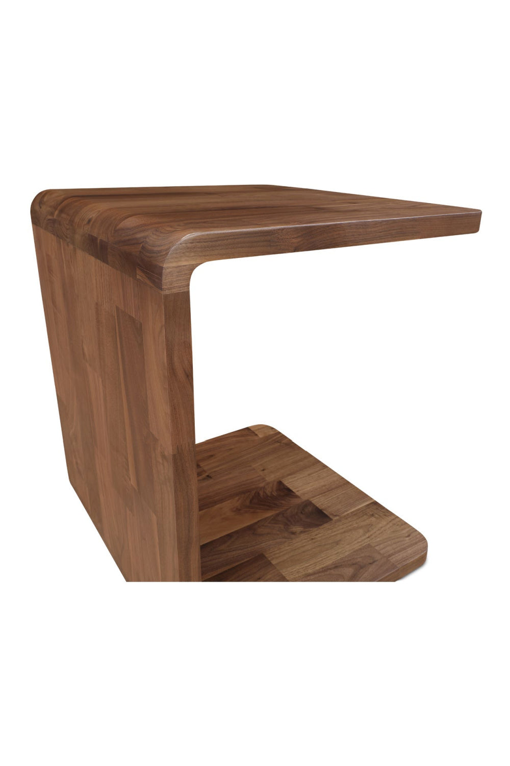 Modern or European furniture - C-Shape Solid Wood Side Table - www.oroa.com