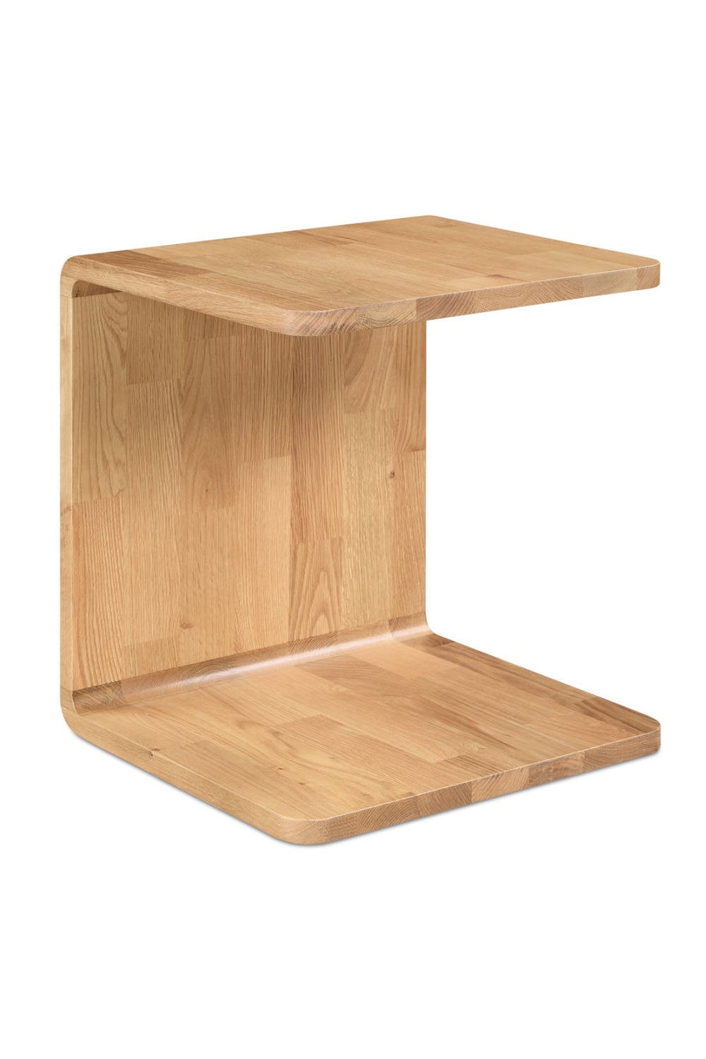 Modern or European furniture - C-Shape Solid Wood Side Table - www.oroa.com