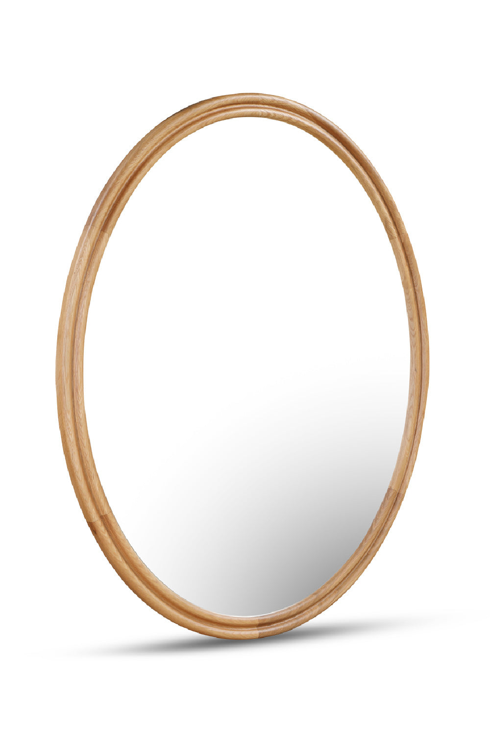 Modern European furniture - Oak Oval Wall Mirror - www.oroa.com
