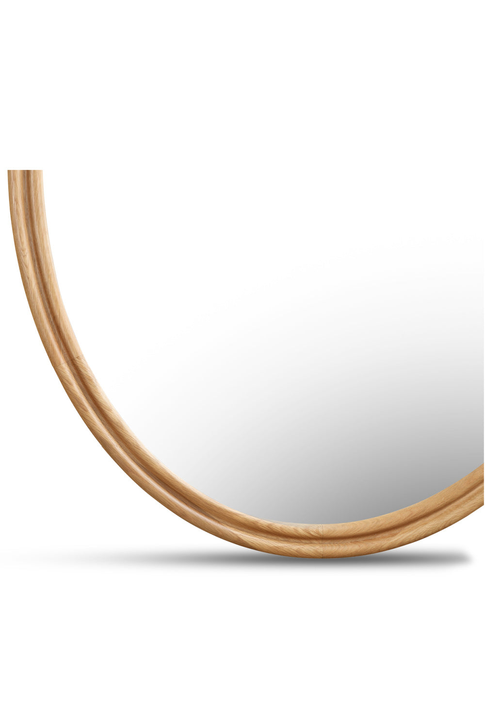 Modern European furniture - Oak Oval Wall Mirror - www.oroa.com