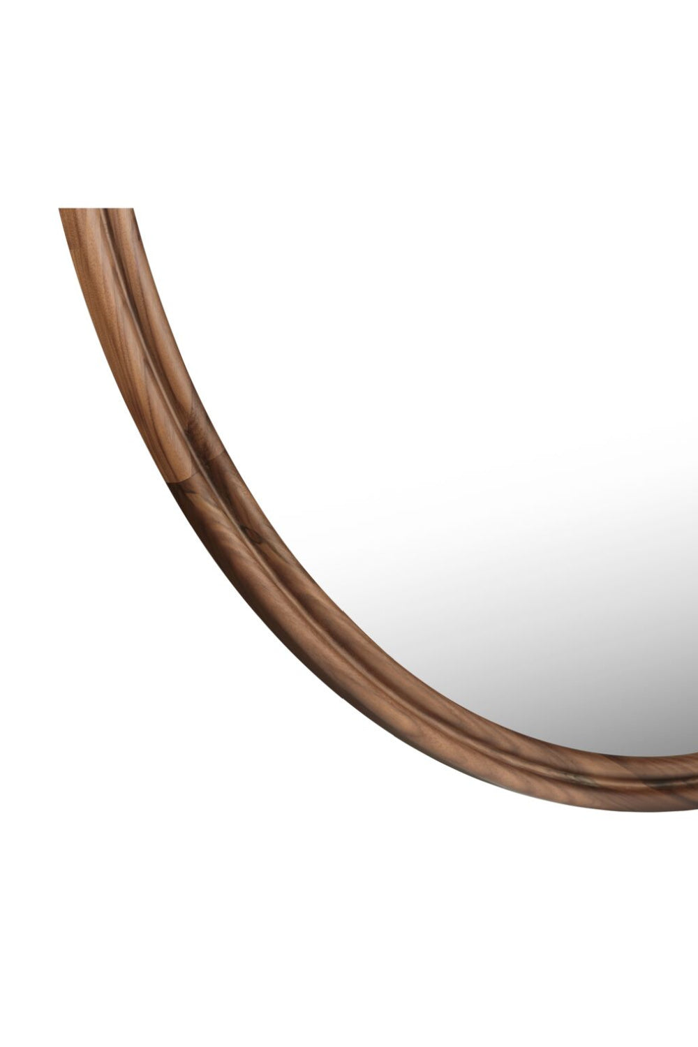 Modern European furniture - Oak Round Wall Mirror - www.oroa.com
